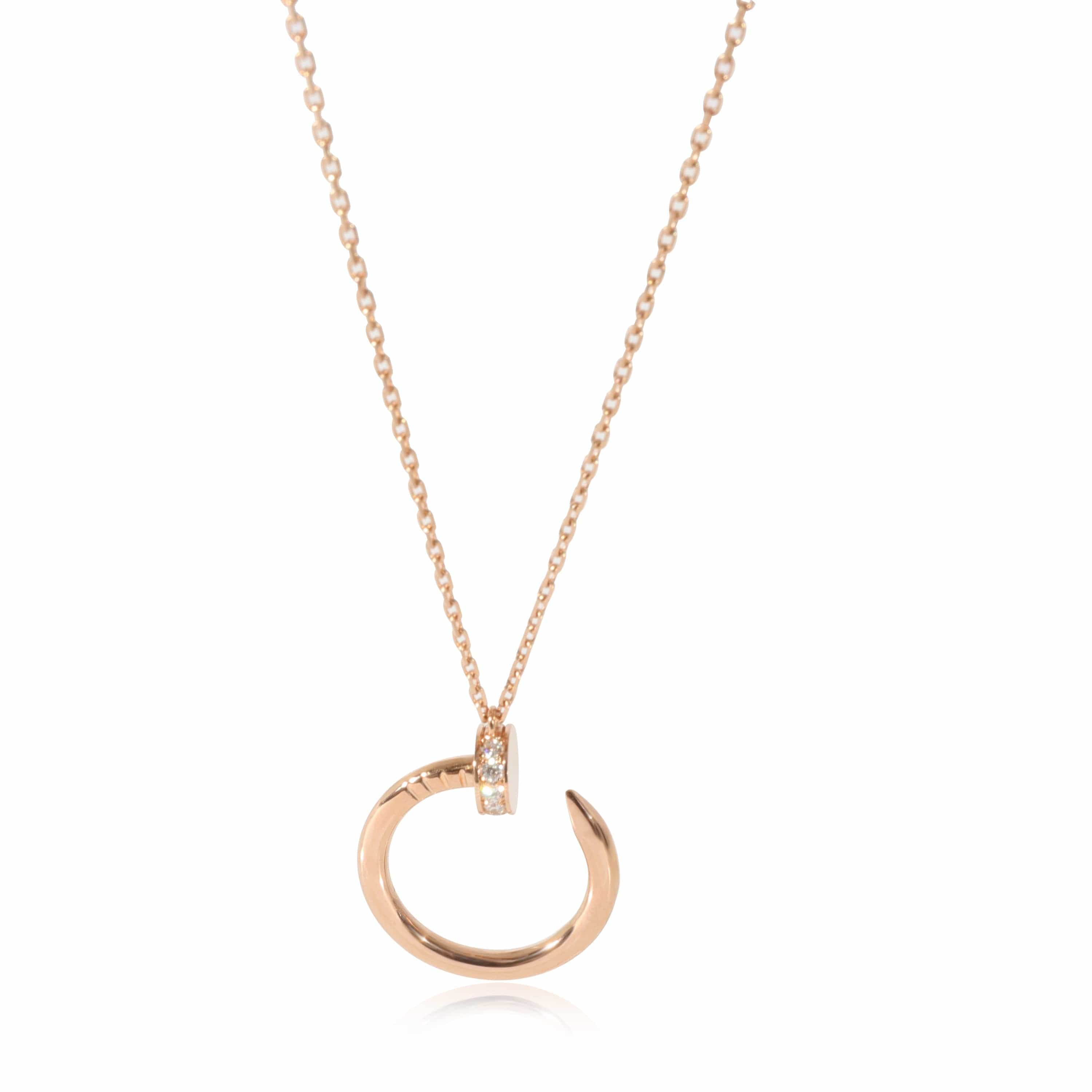 LuxuryPromise Cartier Rose Gold Diamond Juste un Clou Necklace - KRC21732-FD