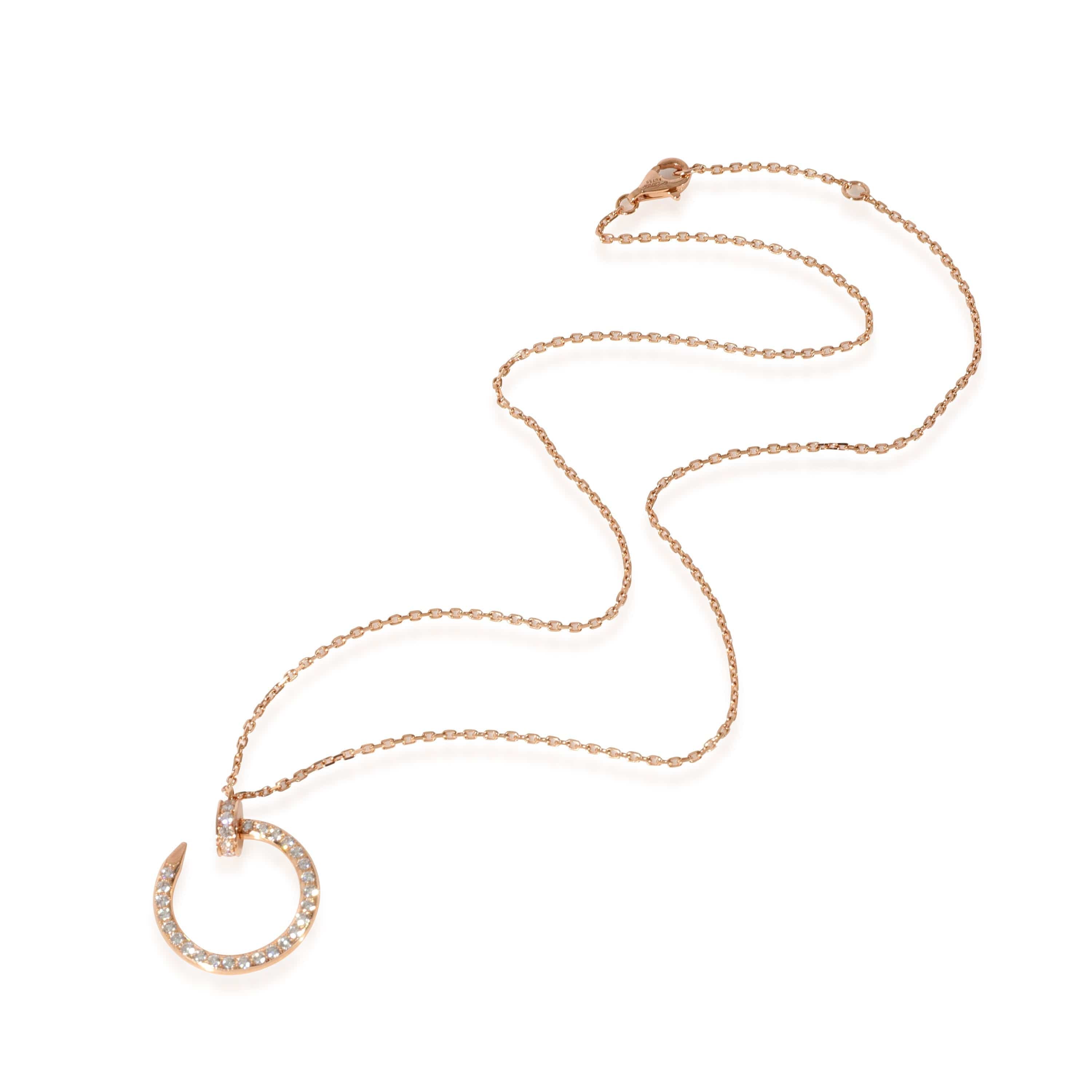 LuxuryPromise Cartier Rose Gold Diamond Juste un Clou Necklace - KRC21732-FD