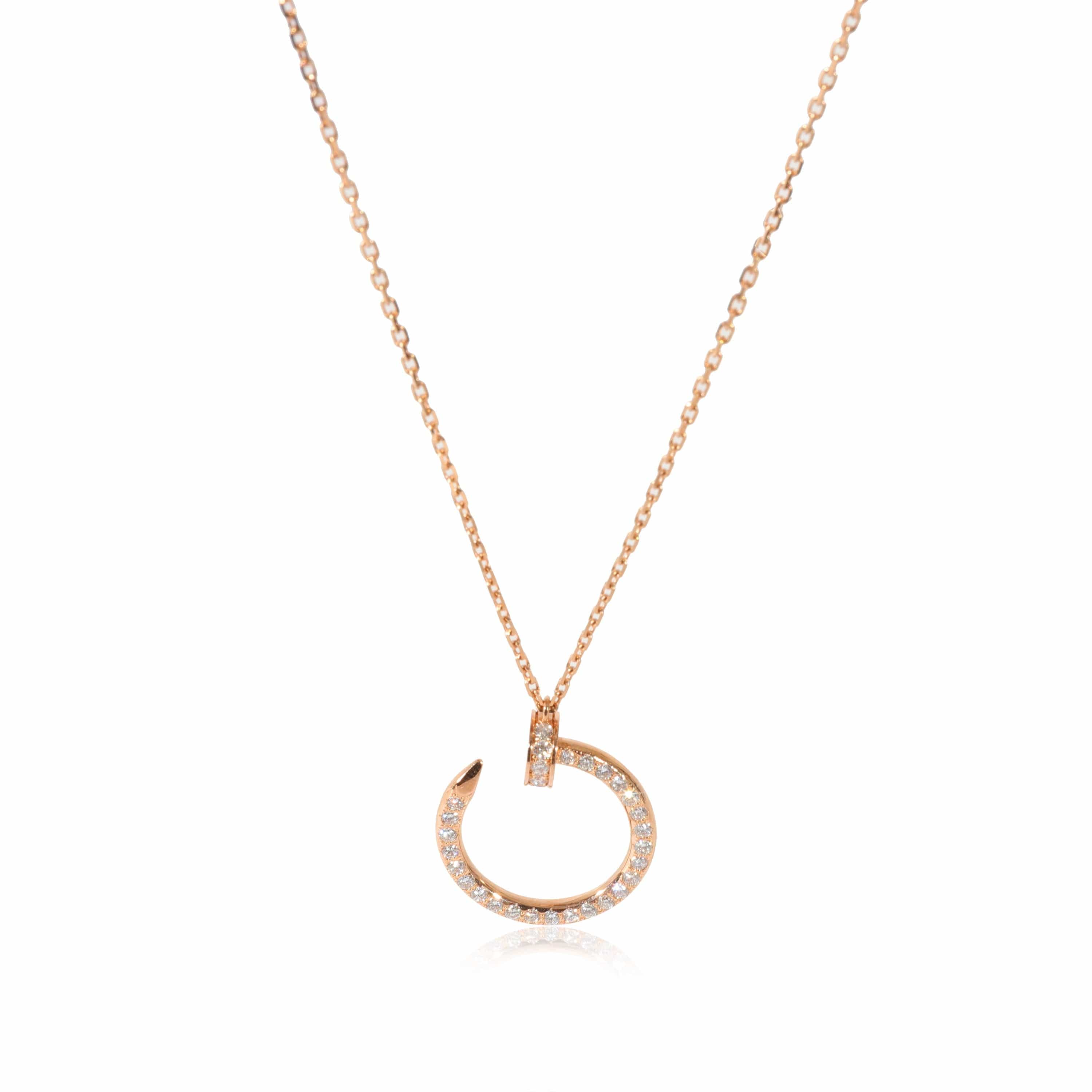 LuxuryPromise Cartier Rose Gold Diamond Juste un Clou Necklace - KRC21732-FD