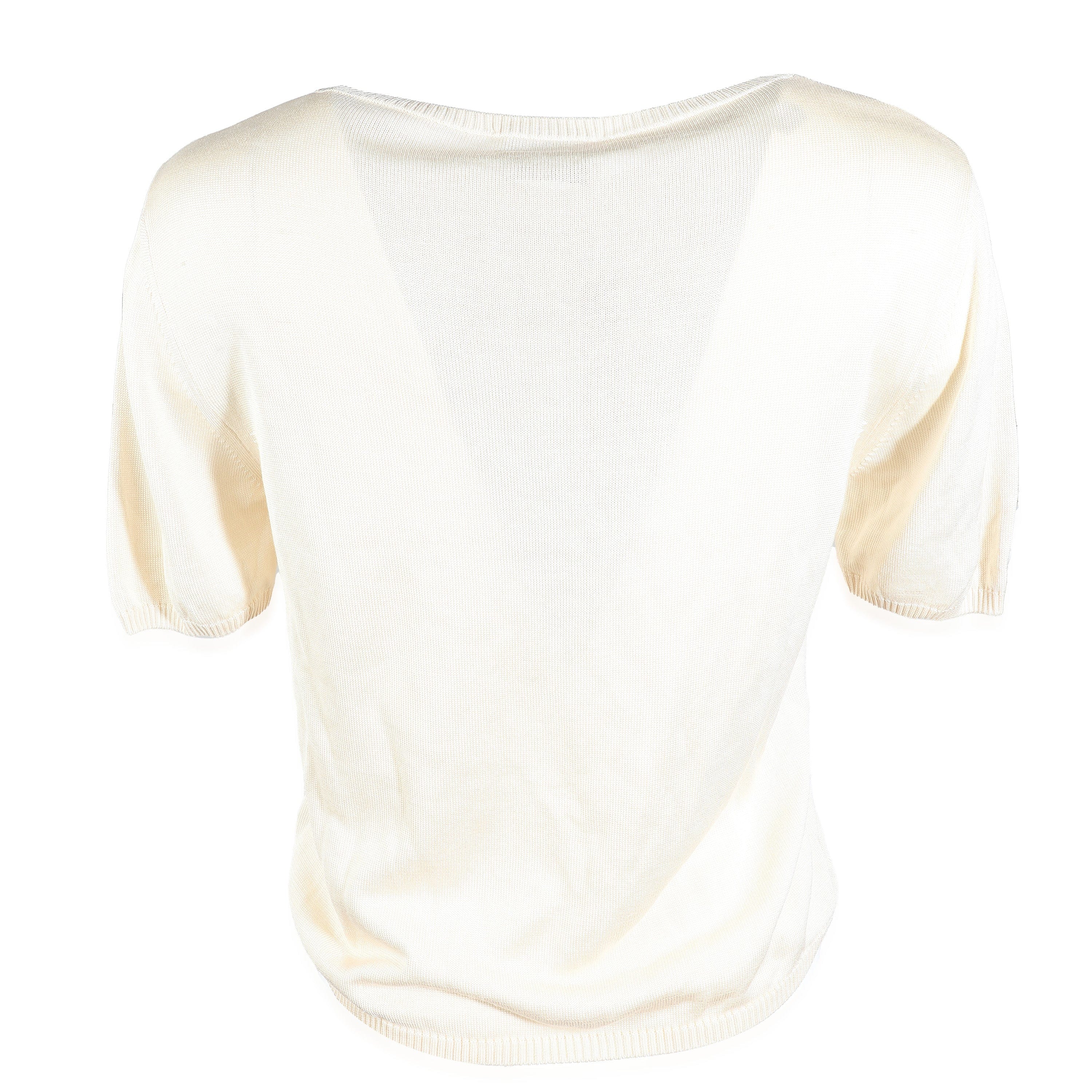 LuxuryPromise Chanel Silk Cream Top