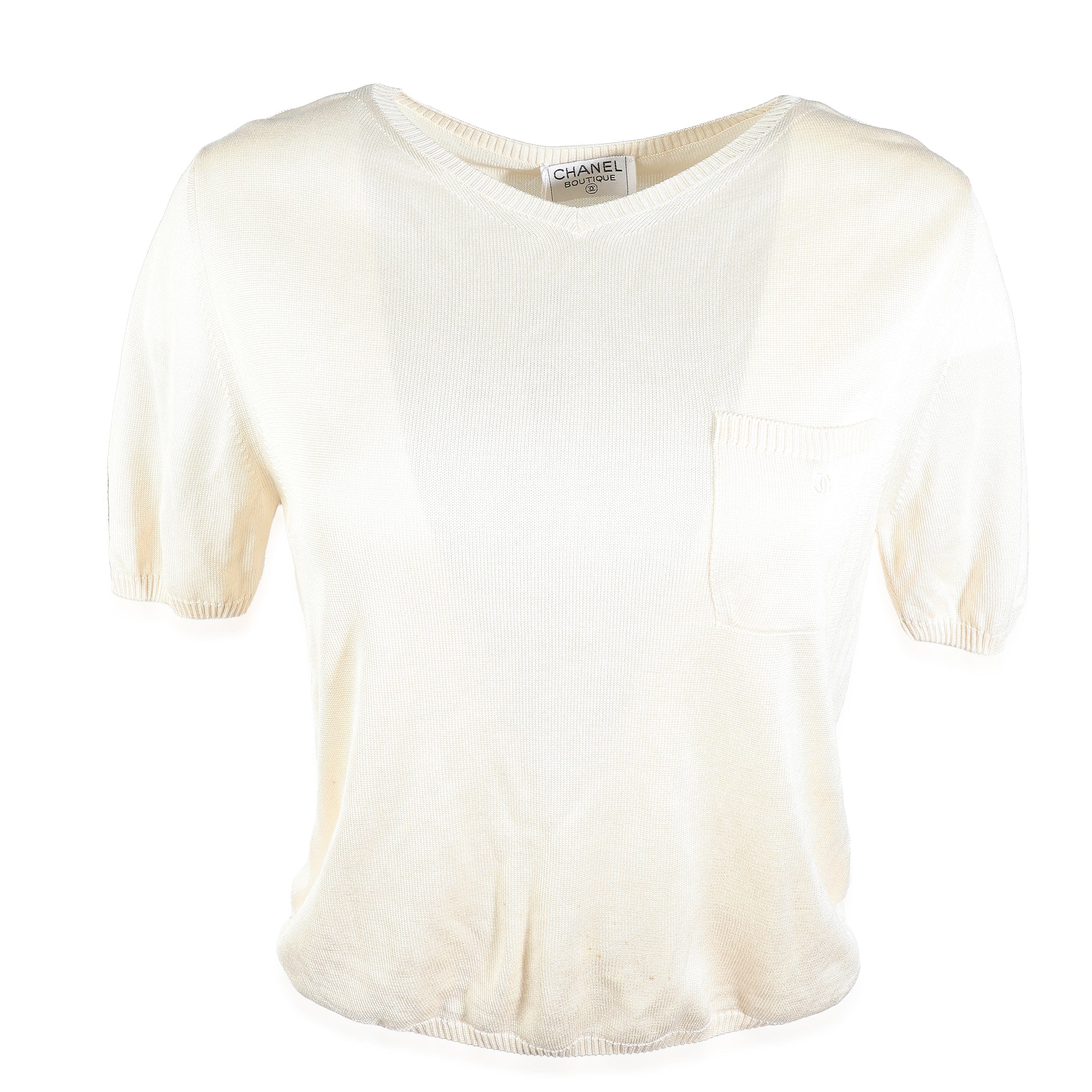 LuxuryPromise Chanel Silk Cream Top