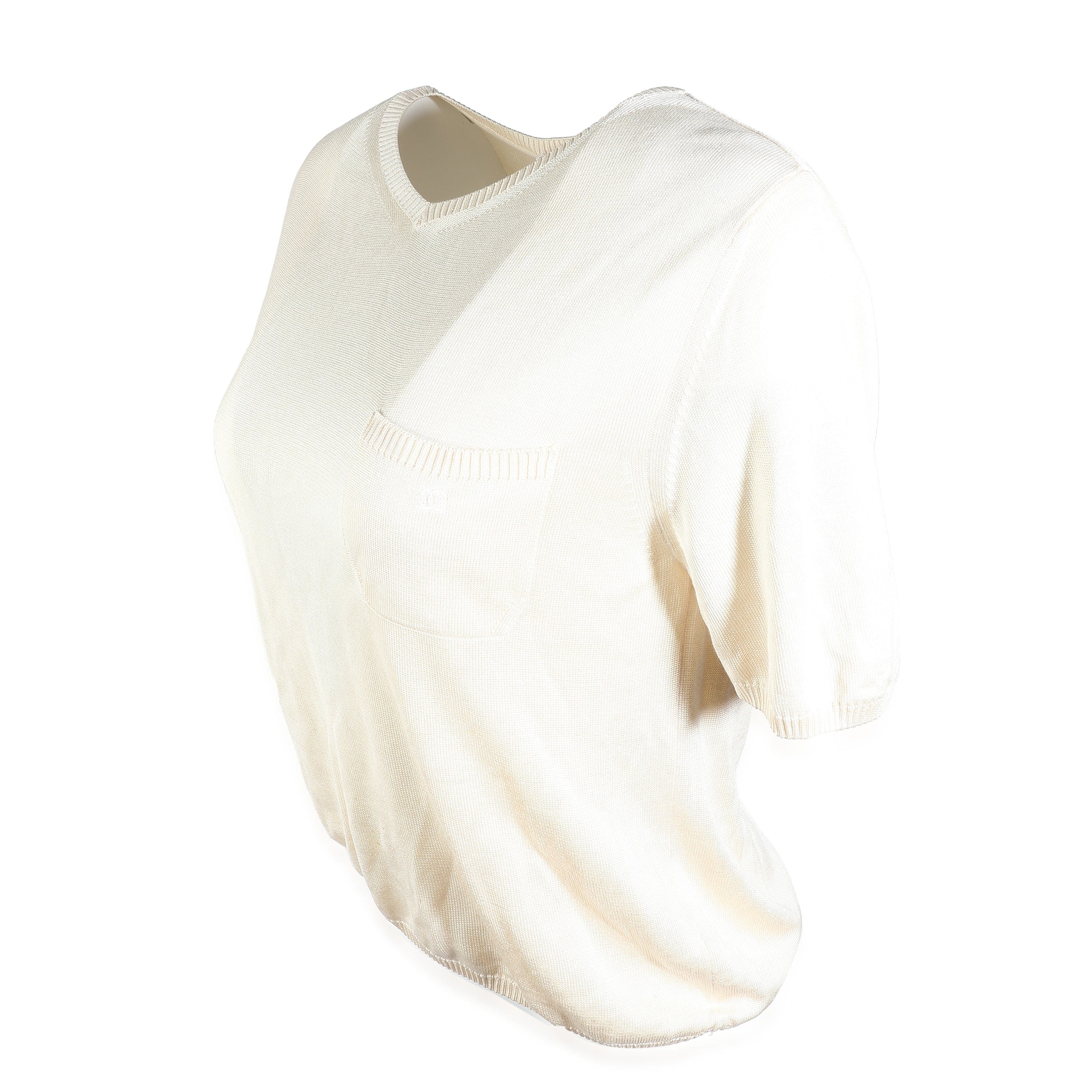 LuxuryPromise Chanel Silk Cream Top