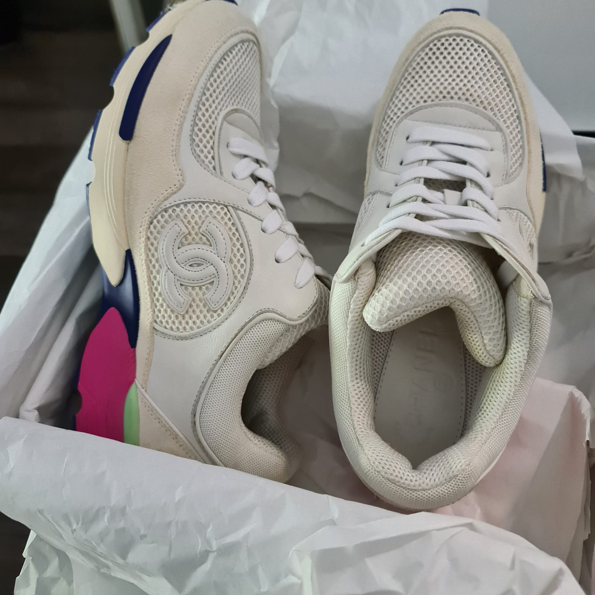 LuxuryPromise Chanel trainers worn 38.5