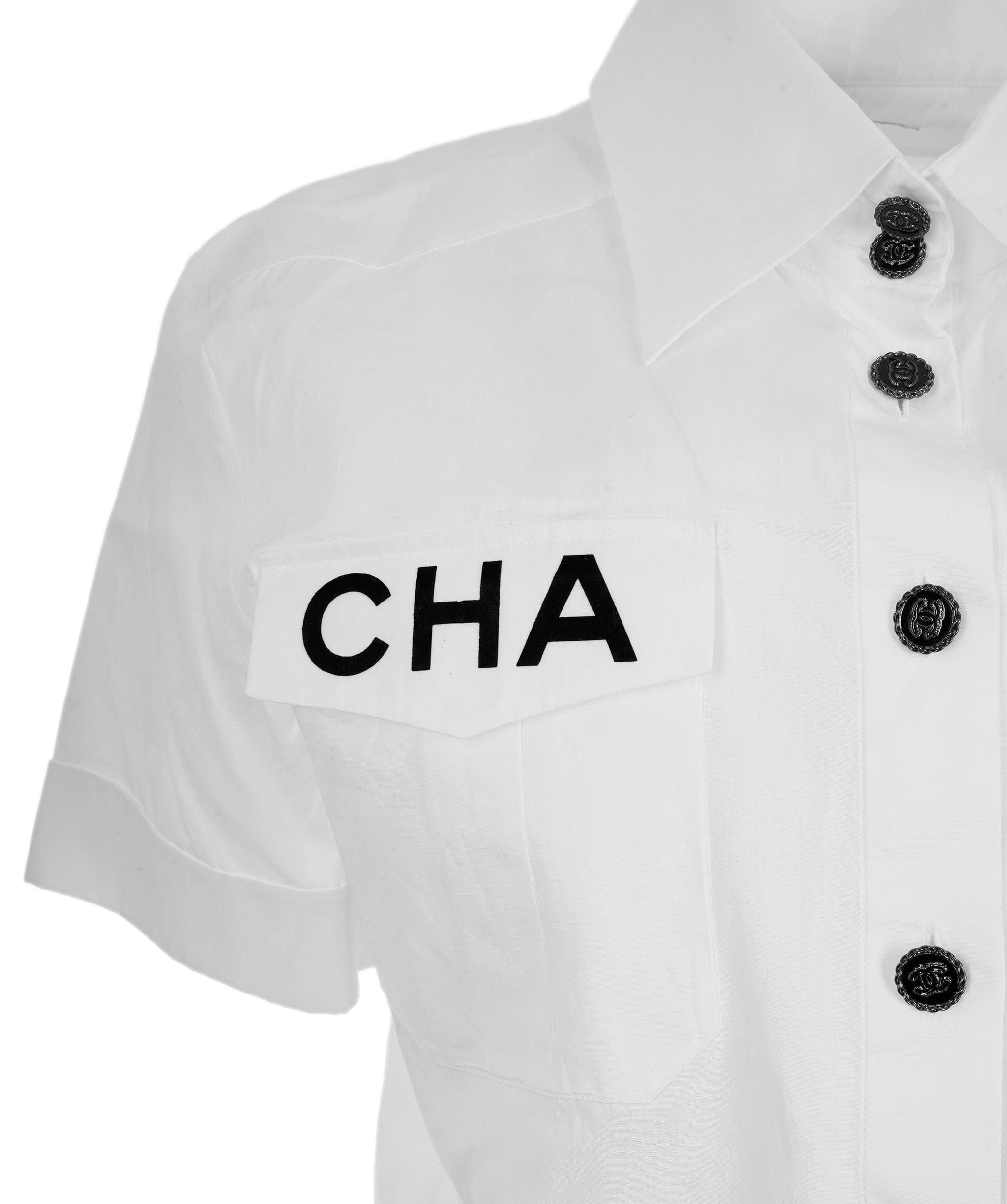 LuxuryPromise chanel cropped shirt 2019 CHA NEL ASL8440