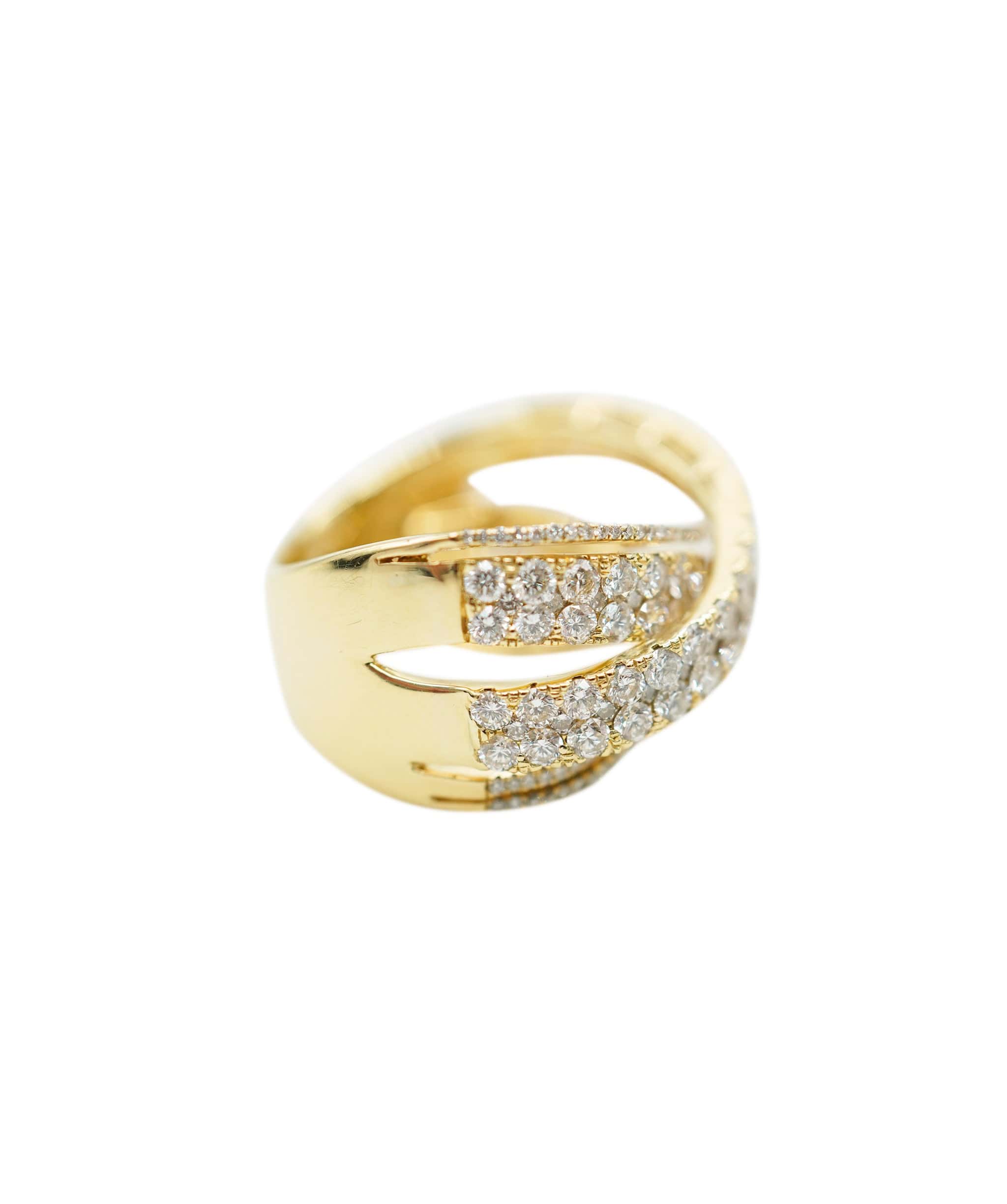 LuxuryPromise Diamond 2.60ct Ring 18K YG Yellow Gold 750 6.25-6.5(US) 90219565