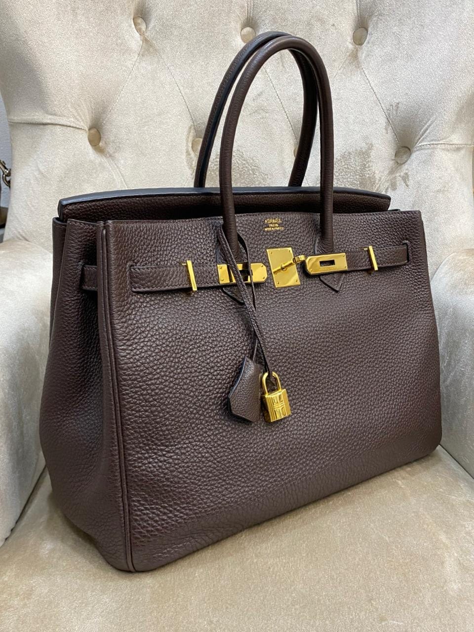 LuxuryPromise Hermes birkin 35 chocolate singapore