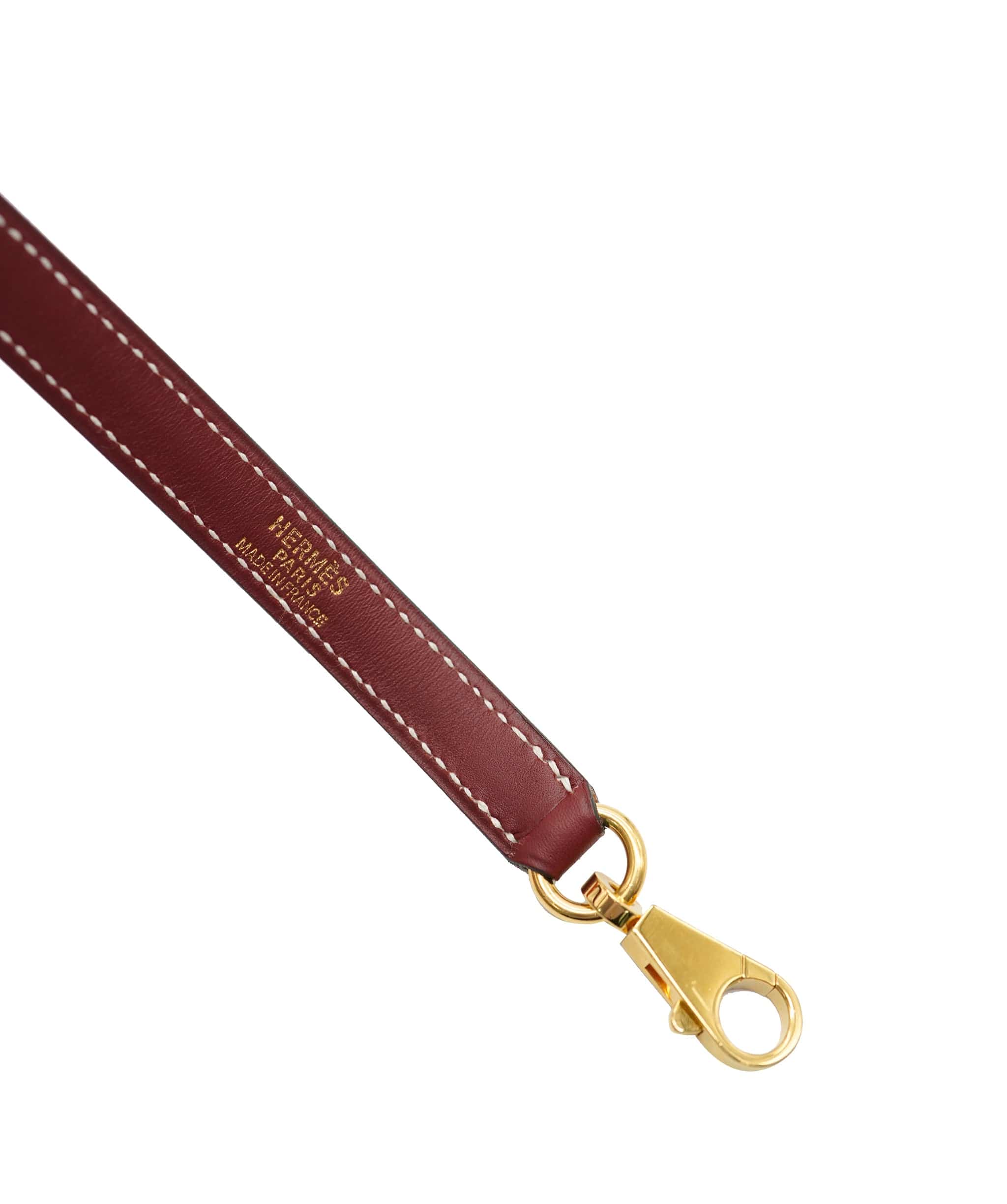 LuxuryPromise Hermes Kelly Bolide shoulder strap chamonix rouge ash red gold 90135400