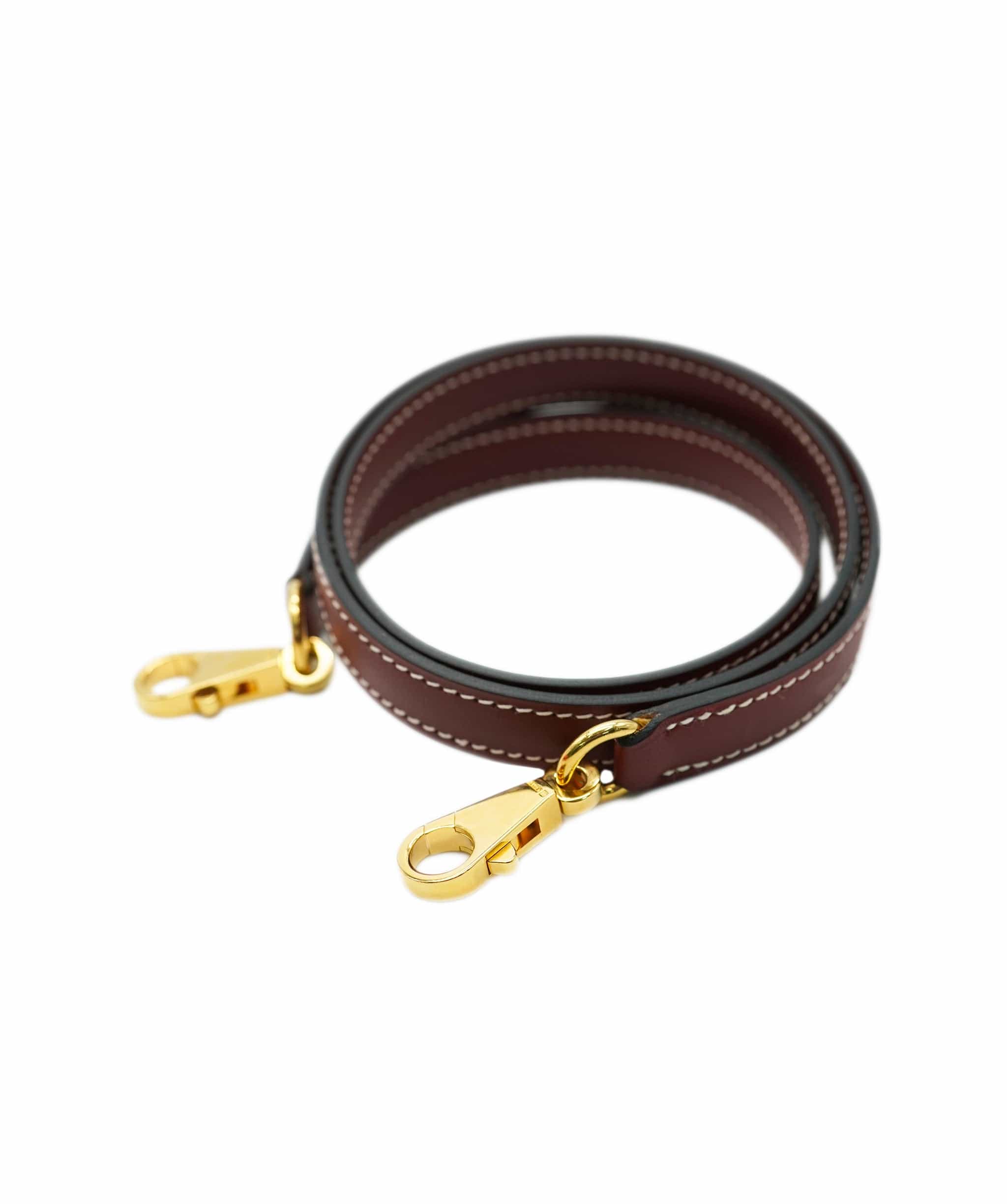 LuxuryPromise Hermes Kelly Bolide shoulder strap chamonix rouge ash red gold 90135400