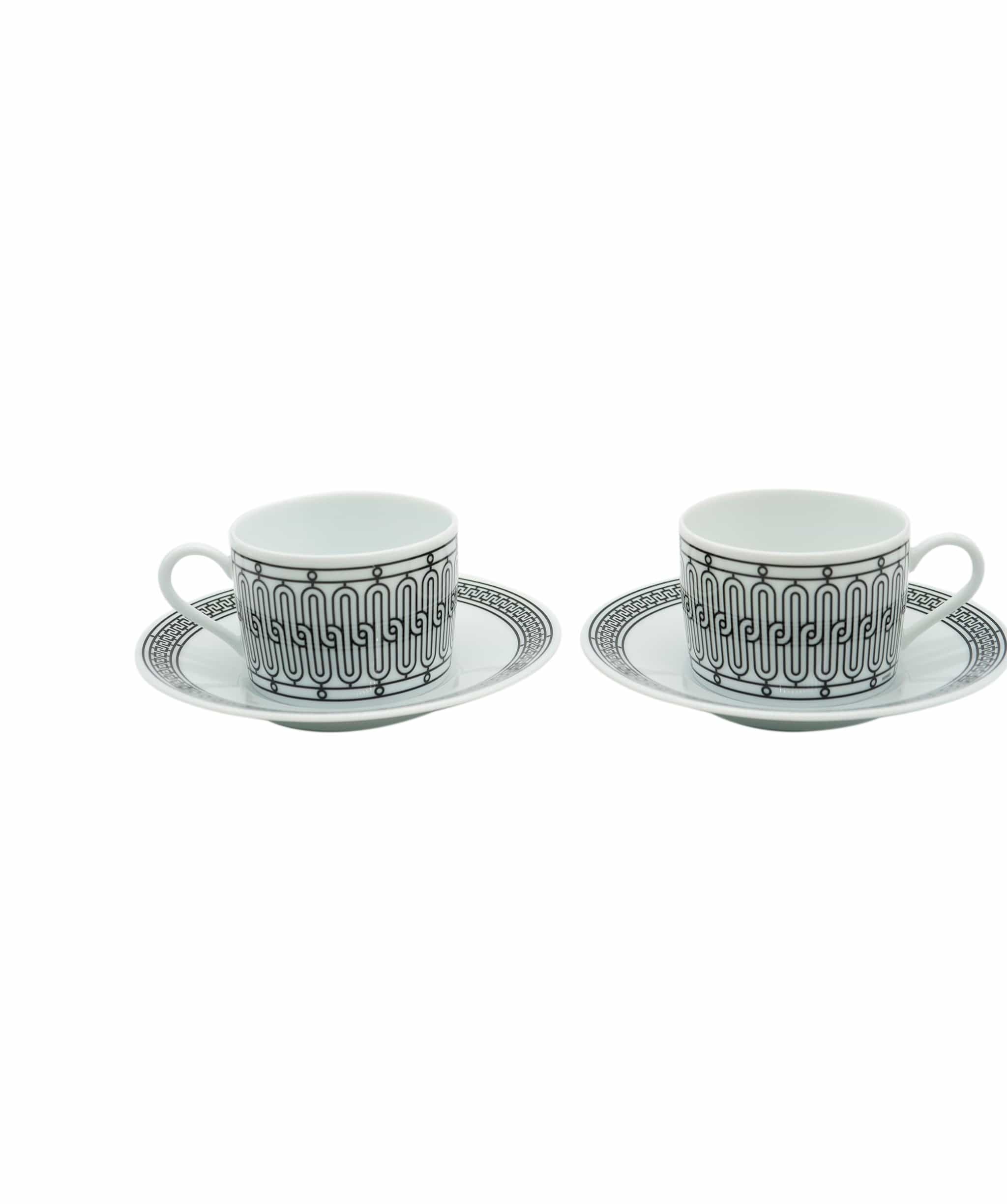 LuxuryPromise H Deco Tea Cup And Saucer – Set Of 2