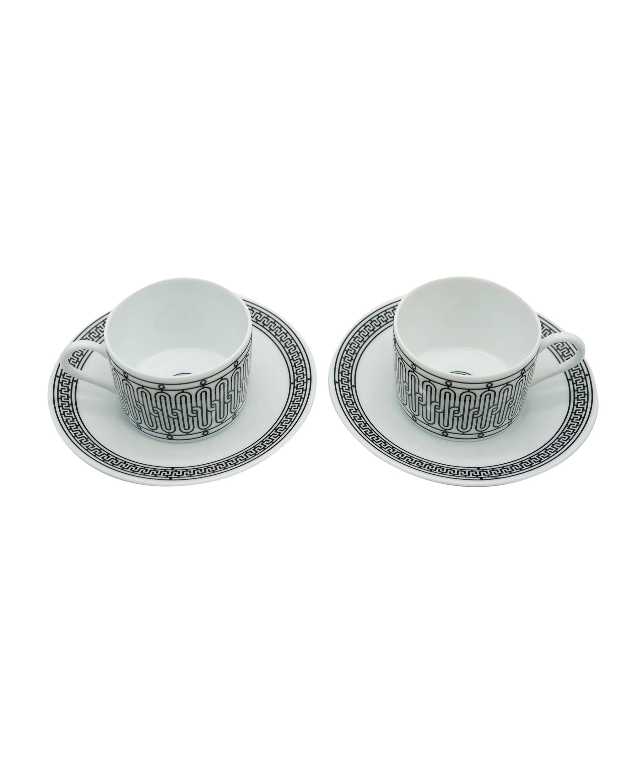 LuxuryPromise H Deco Tea Cup And Saucer – Set Of 2