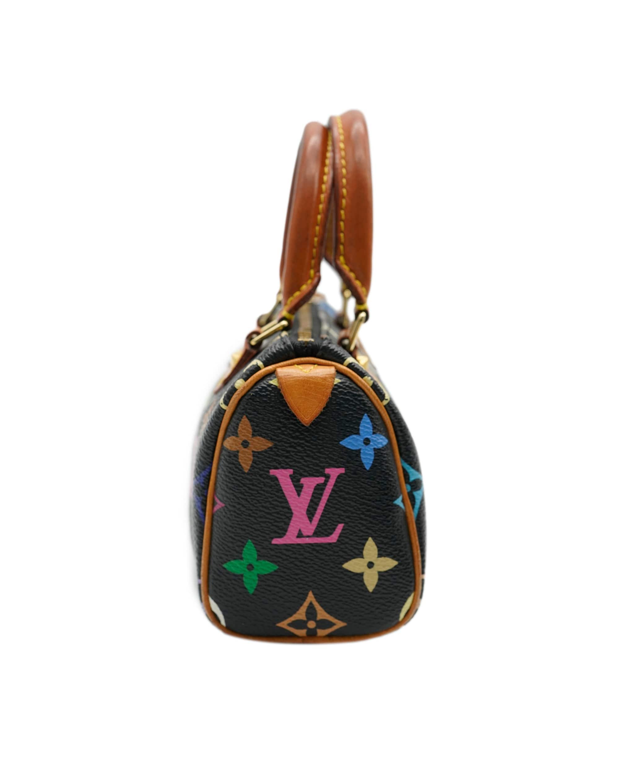 LuxuryPromise Louis Vuitton Nano Speedy Vintage Murakami Black Multi Monogram