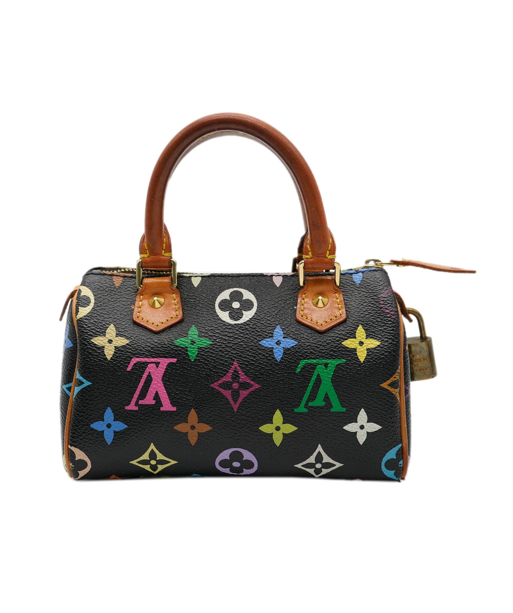 LuxuryPromise Louis Vuitton Nano Speedy Vintage Murakami Black Multi Monogram