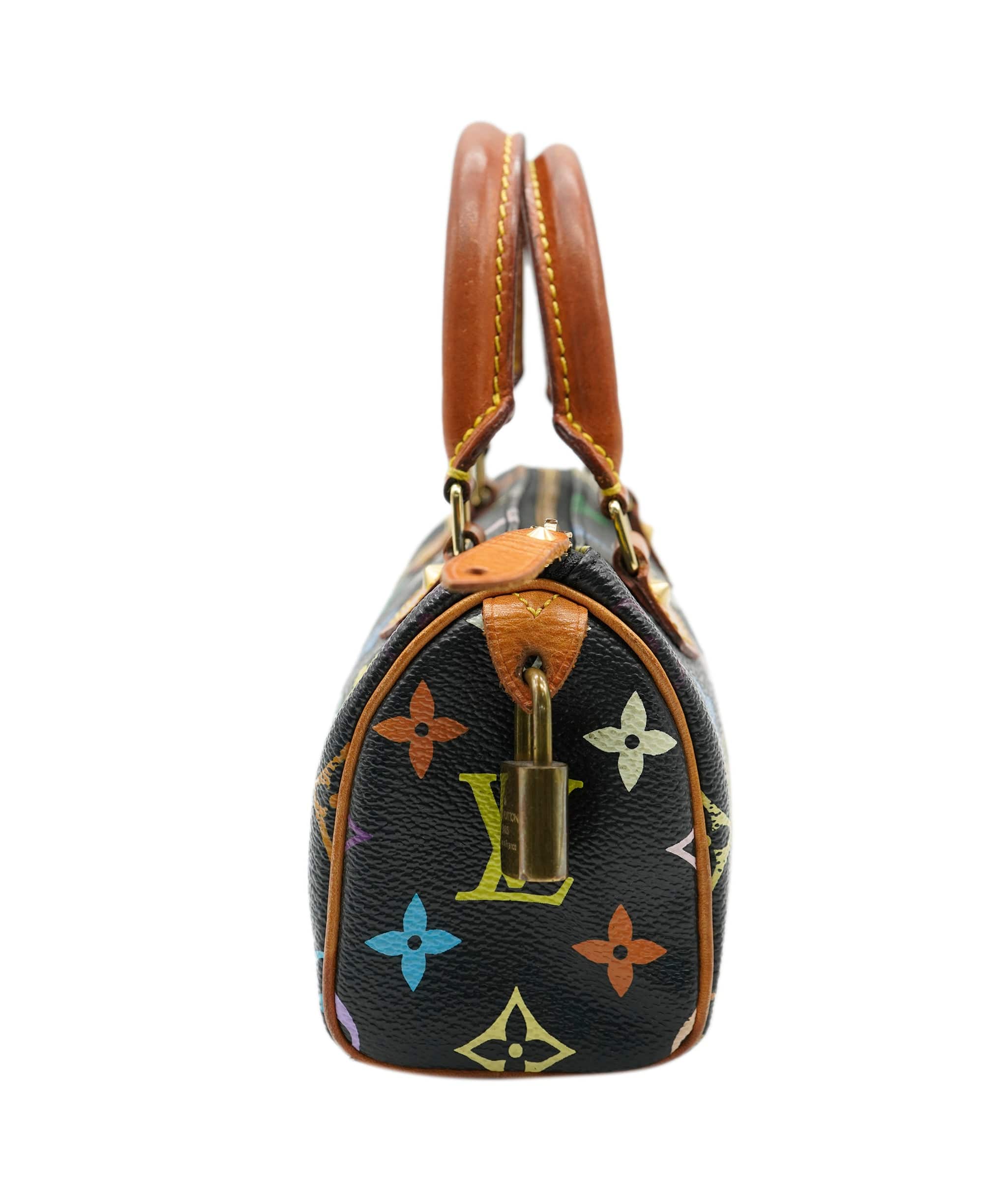 LuxuryPromise Louis Vuitton Nano Speedy Vintage Murakami Black Multi Monogram