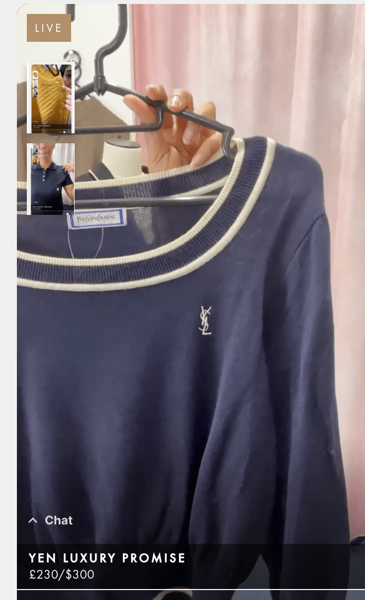 LuxuryPromise YSL Navy Long Sleeve ASC91