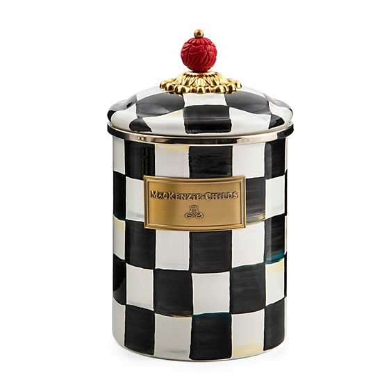 Mac Kenzie-Childs Courtly Check Enamel Canister – Medium AGC1541