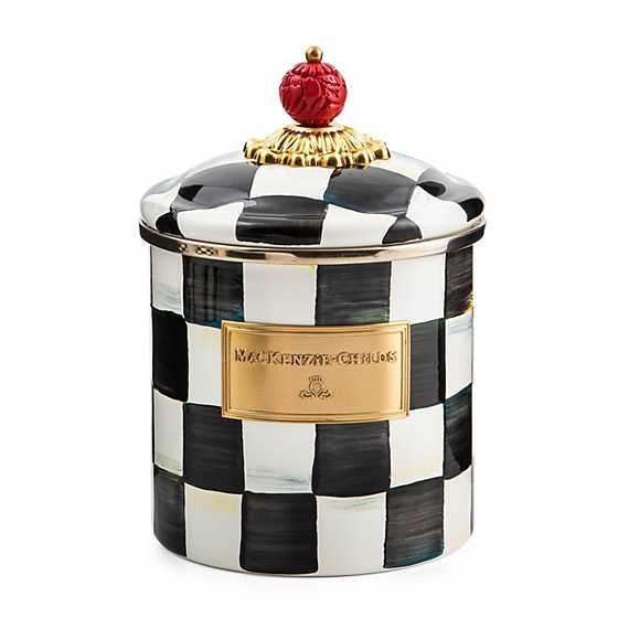 Mac Kenzie-Childs Courtly Check Enamel Canister – Small AGC1543