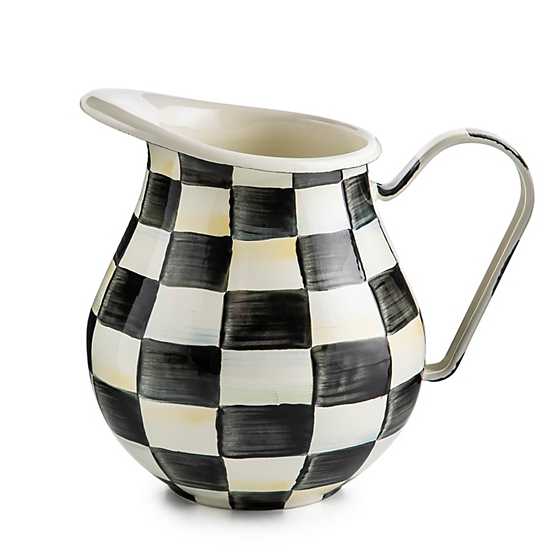 Mac Kenzie-Childs Courtly Check Enamel Pitcher AGC1547