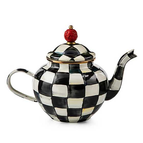 Mac Kenzie-Childs Courtly Check Enamel Teapot - 4 Cup AGC1538