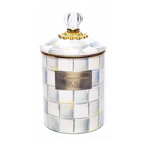 Mac Kenzie-Childs Sterling Check Canister - Medium AGC1523