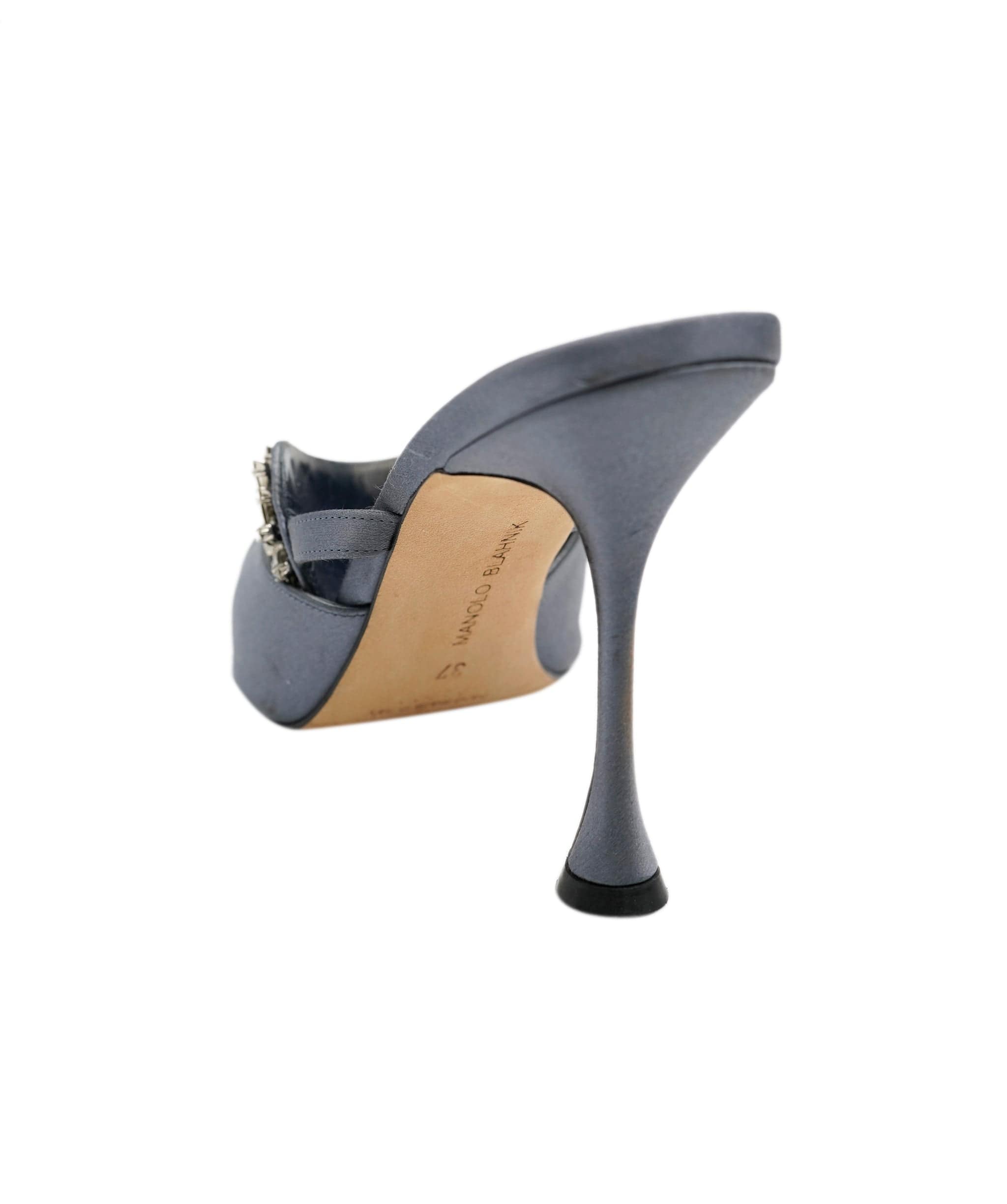 Manolo Blahnik manolo blahnik blue satin heels AVC1755