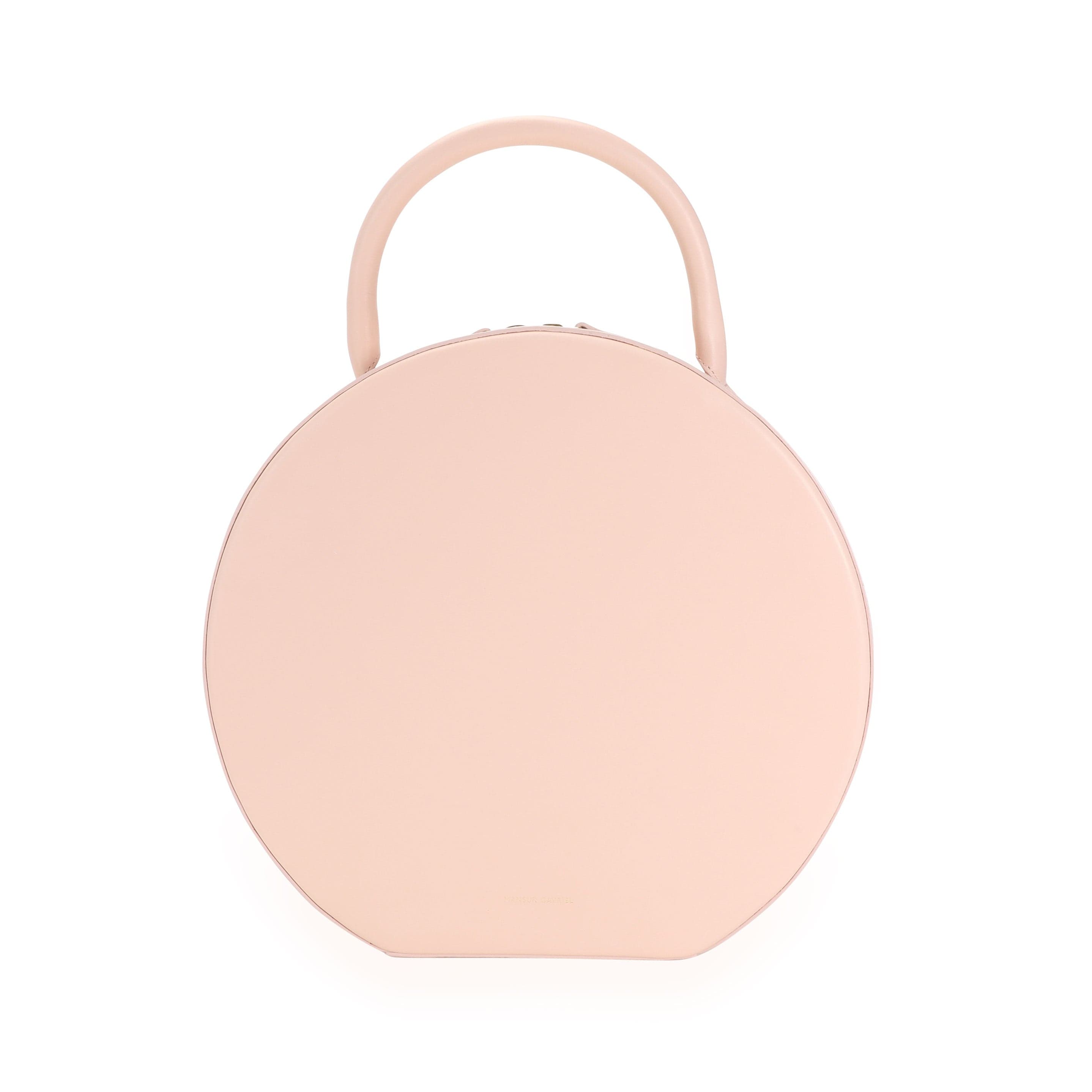 Mansur Gavriel Mansur Gavriel Pink Calfskin Leather Circle Bag