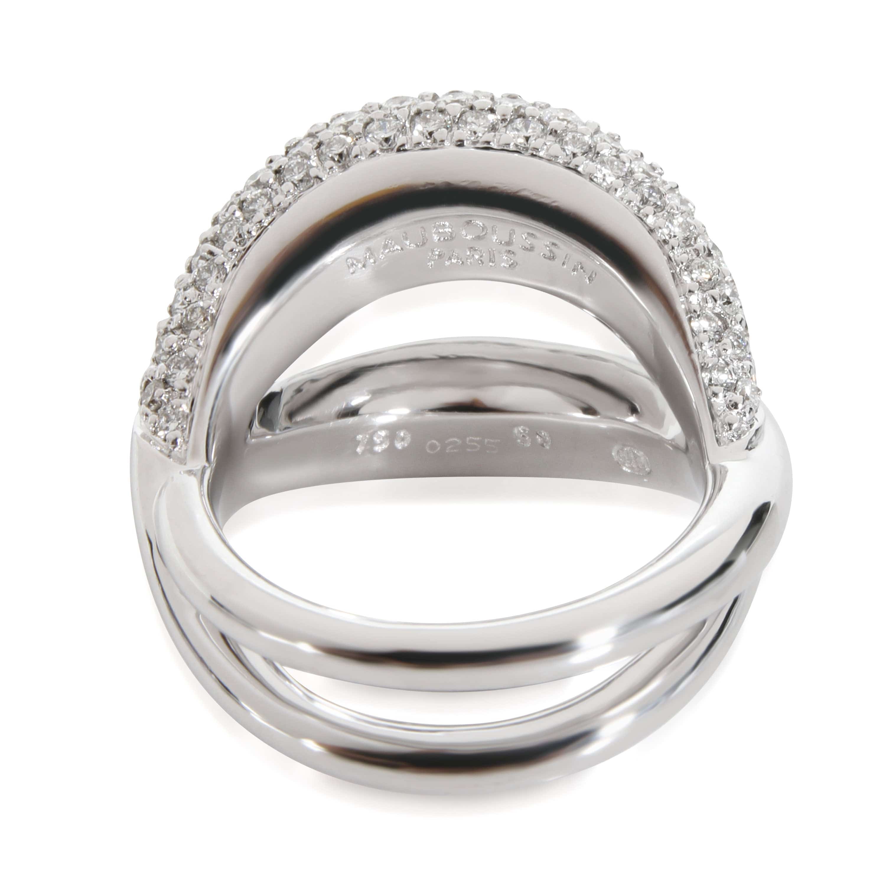 Mauboussin Mauboussin Twins Diamond Ring in 18K White Gold 1 1/3 Ctw