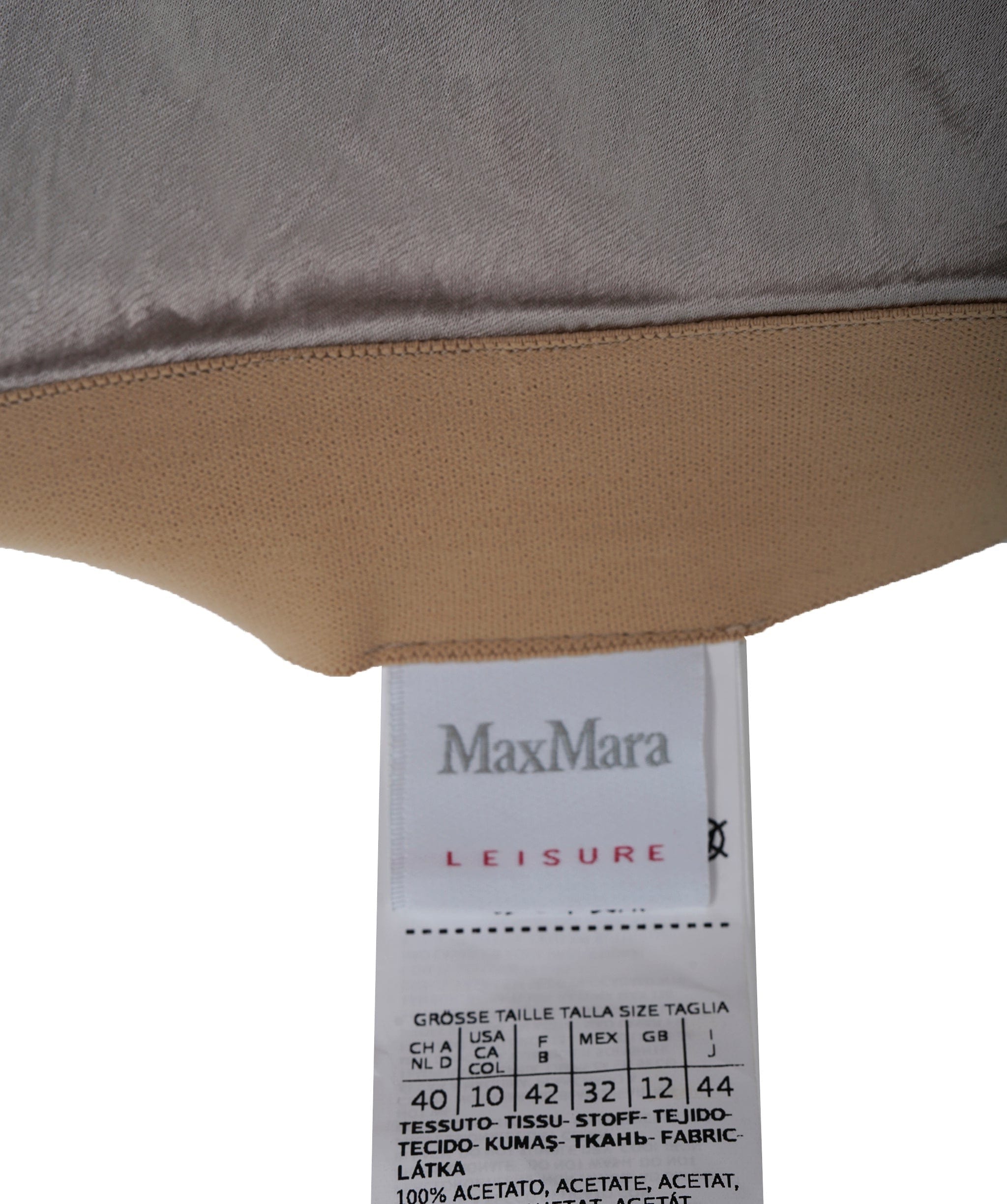 Max Mara Max Mara Silk Gold Skirt  ALC1535