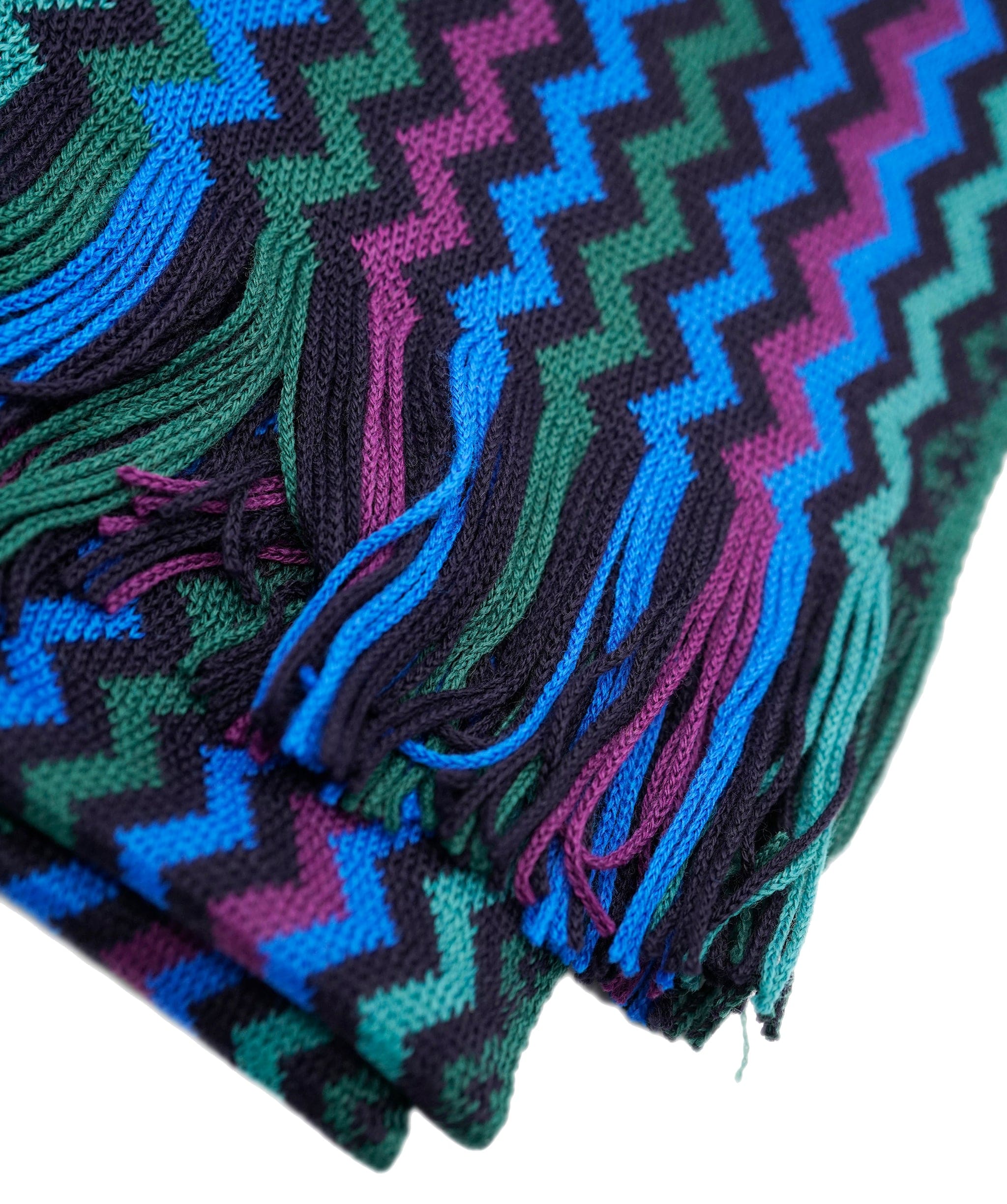 Missoni Missoni Blue/Purple/Green Scarf ASL9885