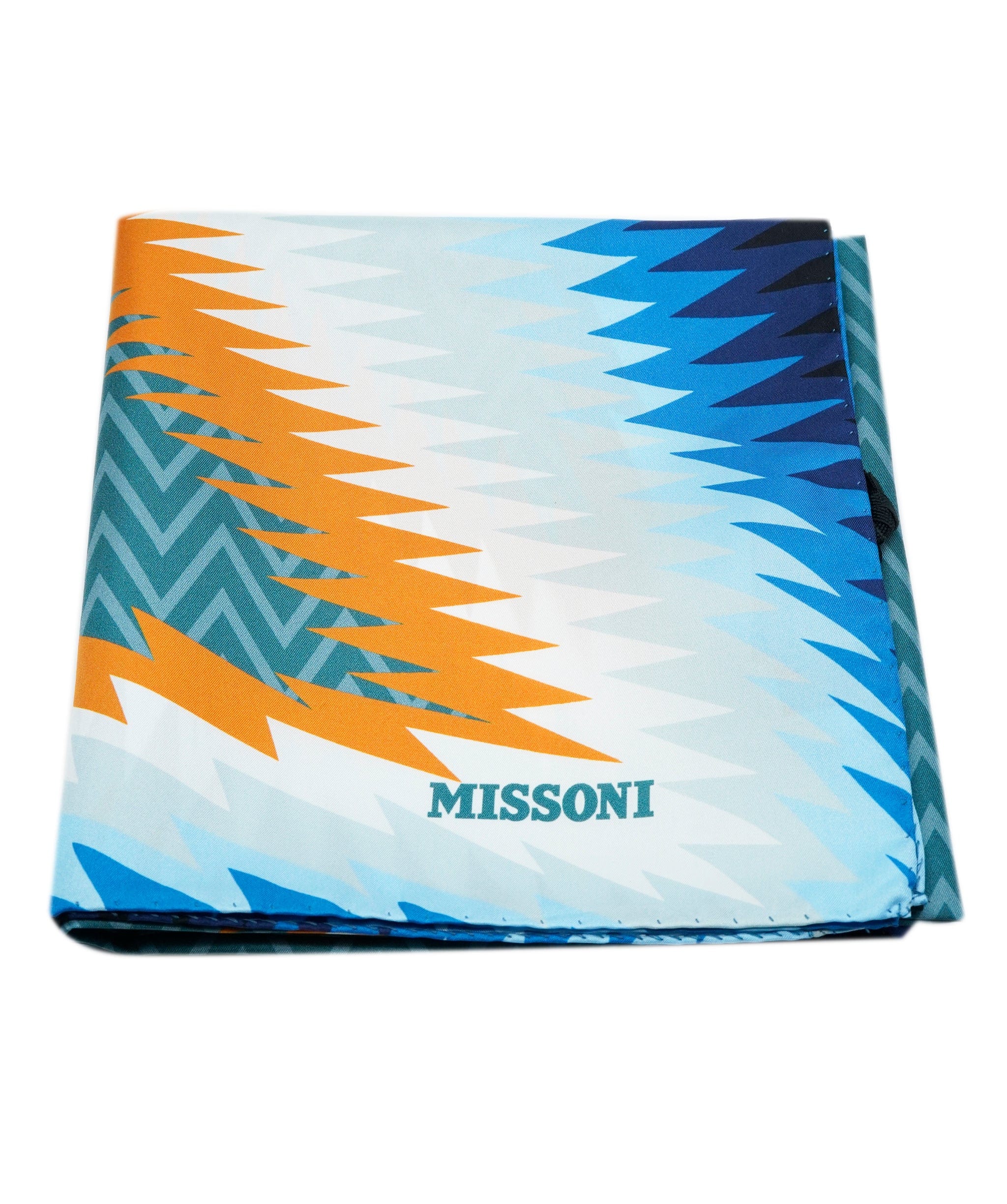 Missoni Missoni Light Blue/Sage Silk Square Scarf ASL9913