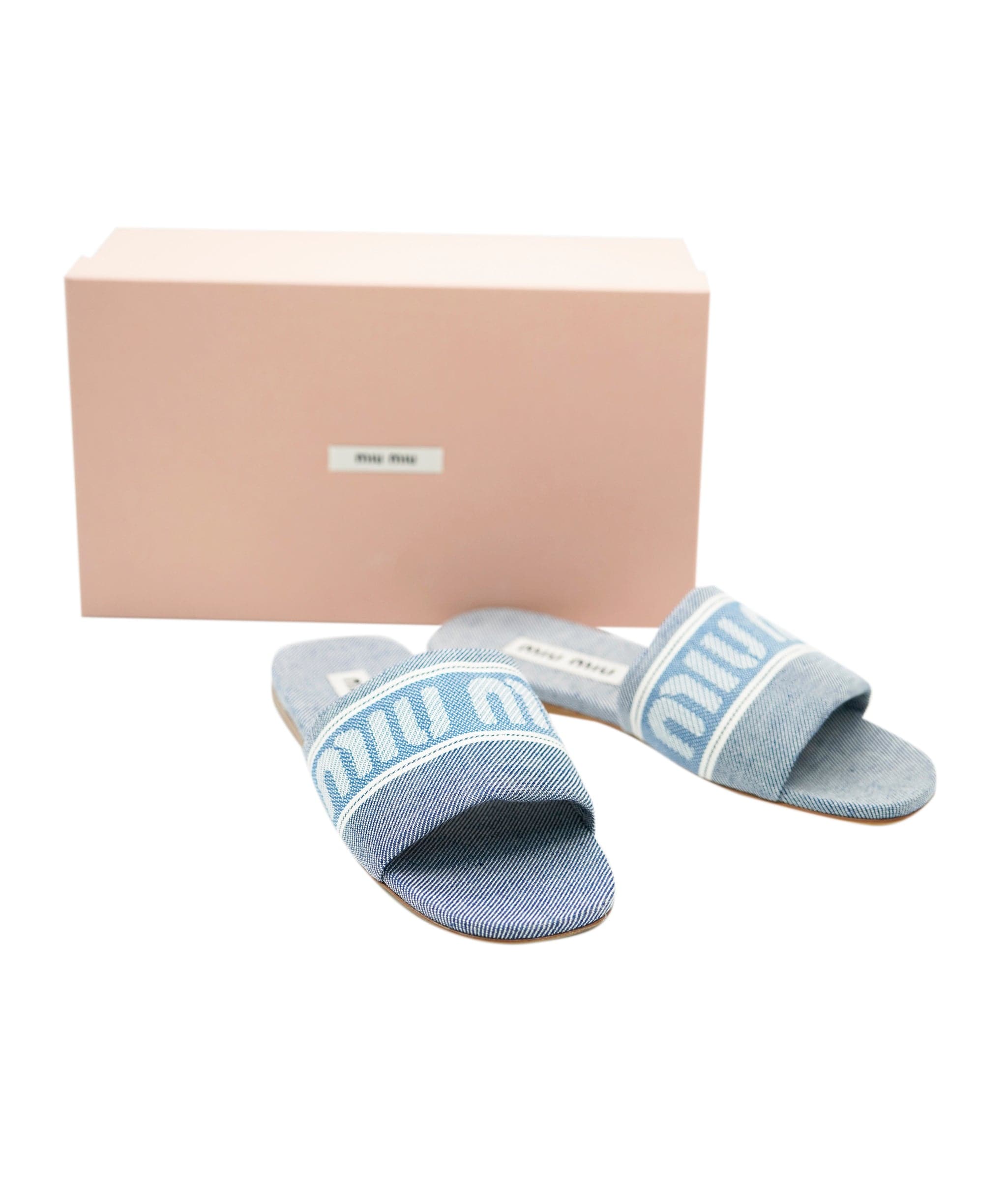 Miu Miu Miu Miu Calzature Donna Denim Jacquard 1 Bluette 39 AVL1453