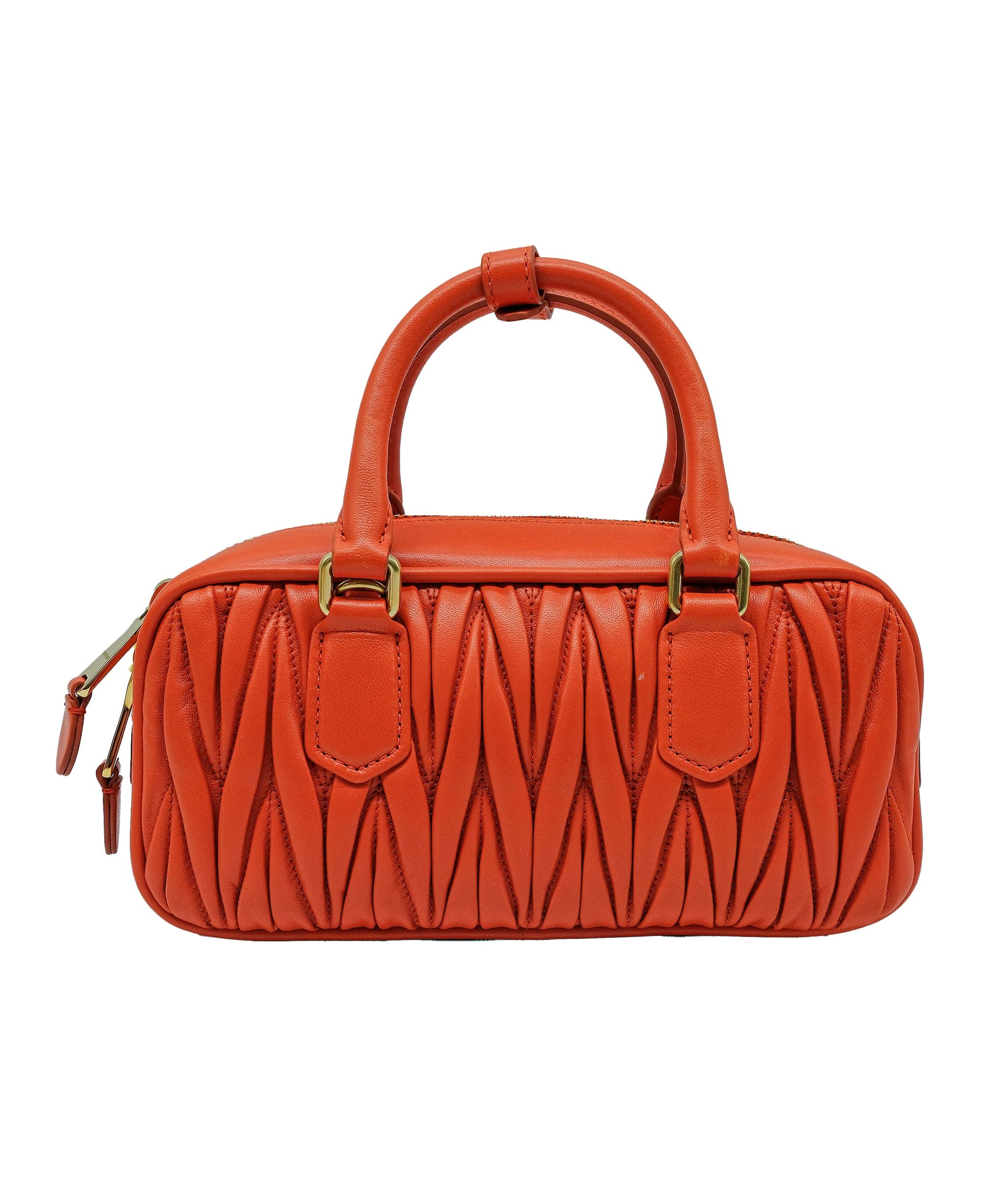 Miu Miu Miu Miu Arcadie Orange Leather Bag RJC3728