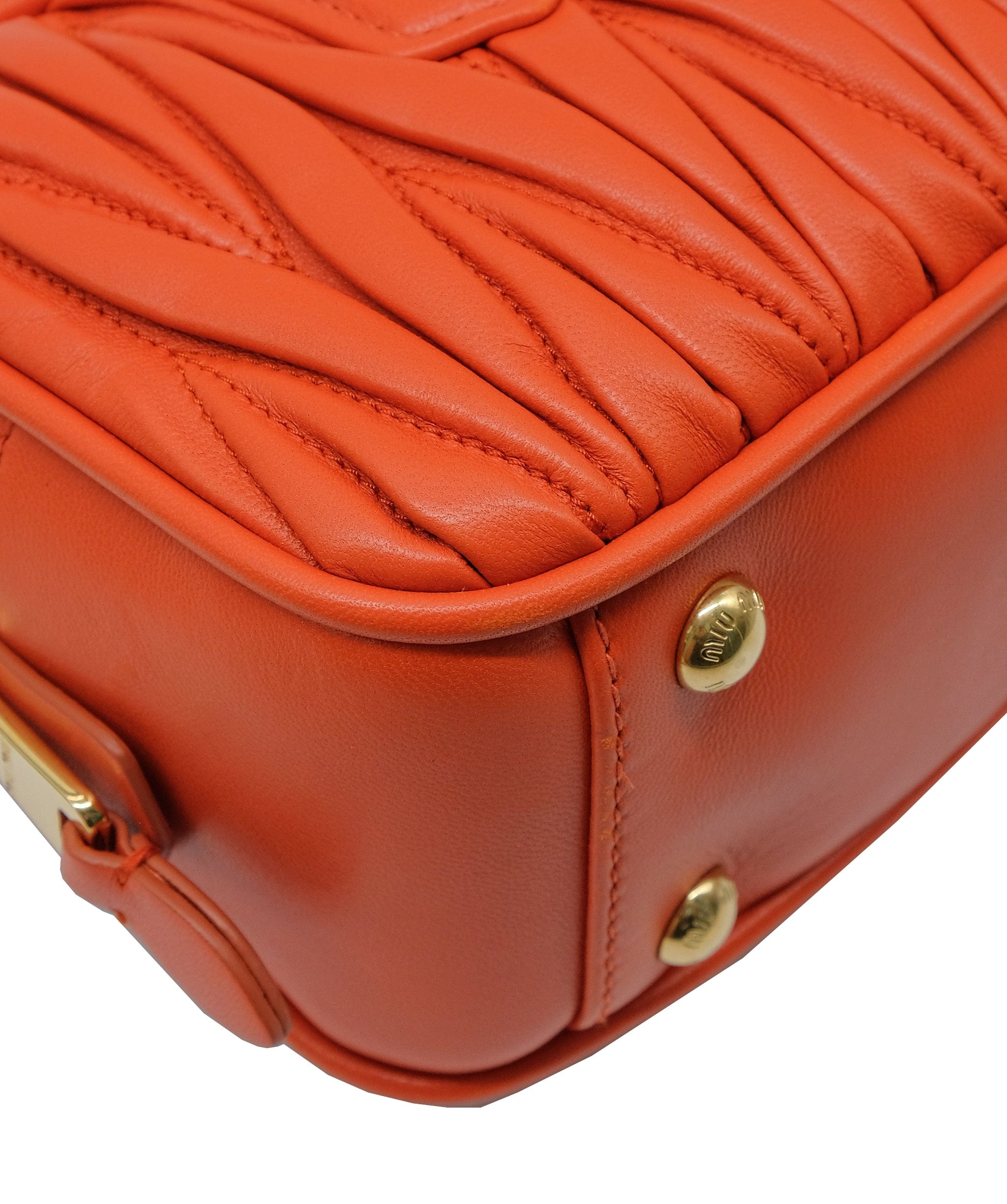 Miu Miu Miu Miu Arcadie Orange Leather Bag RJC3728