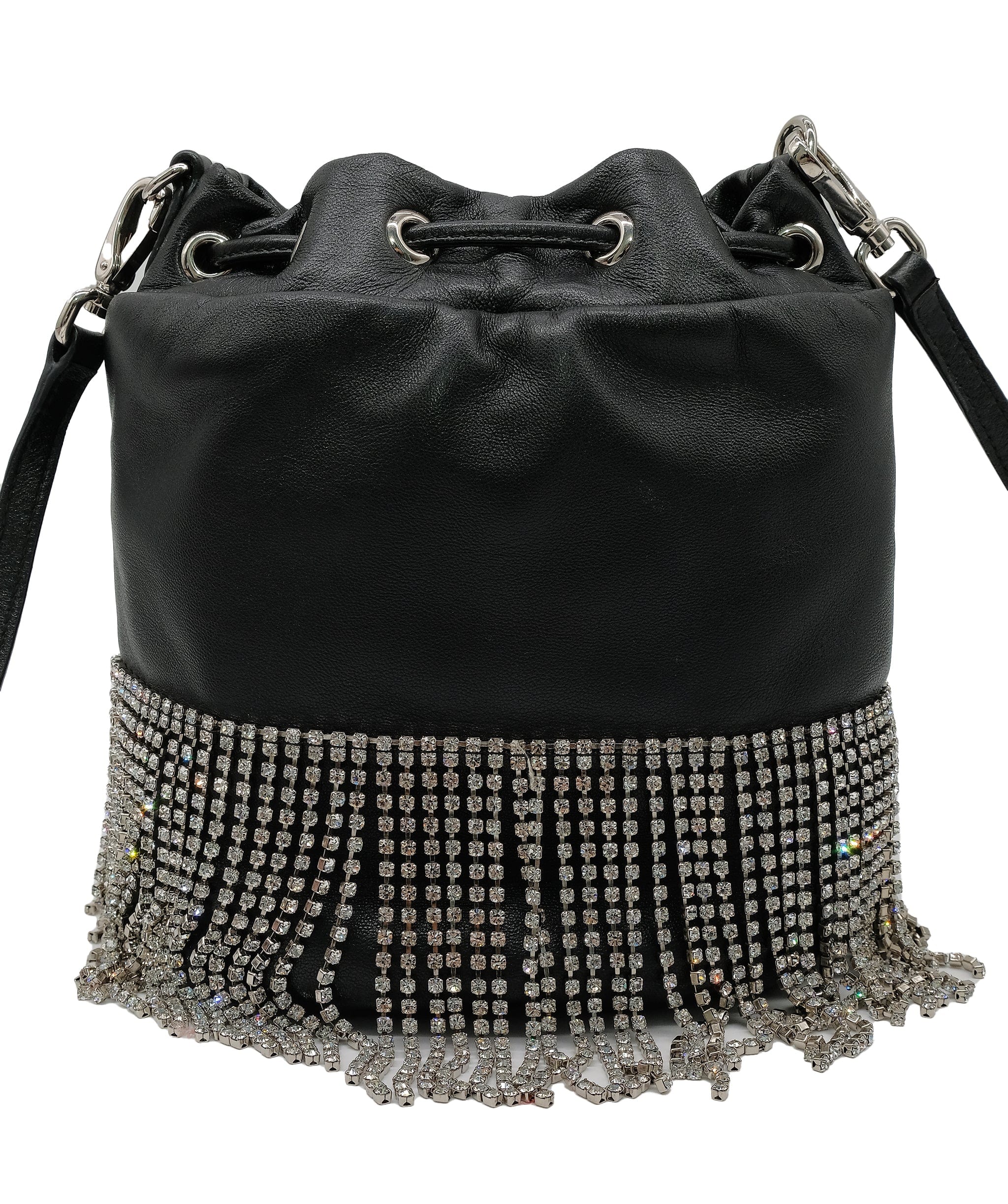 Miu Miu Miu Miu starlight crystal fringe bucket bag RJC3719