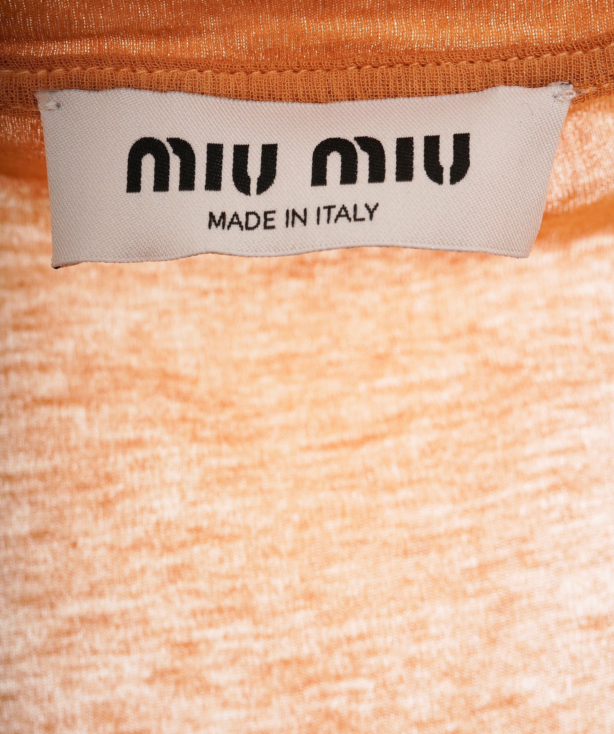 Miu Miu Miu Miu Orange Top  ALC1676