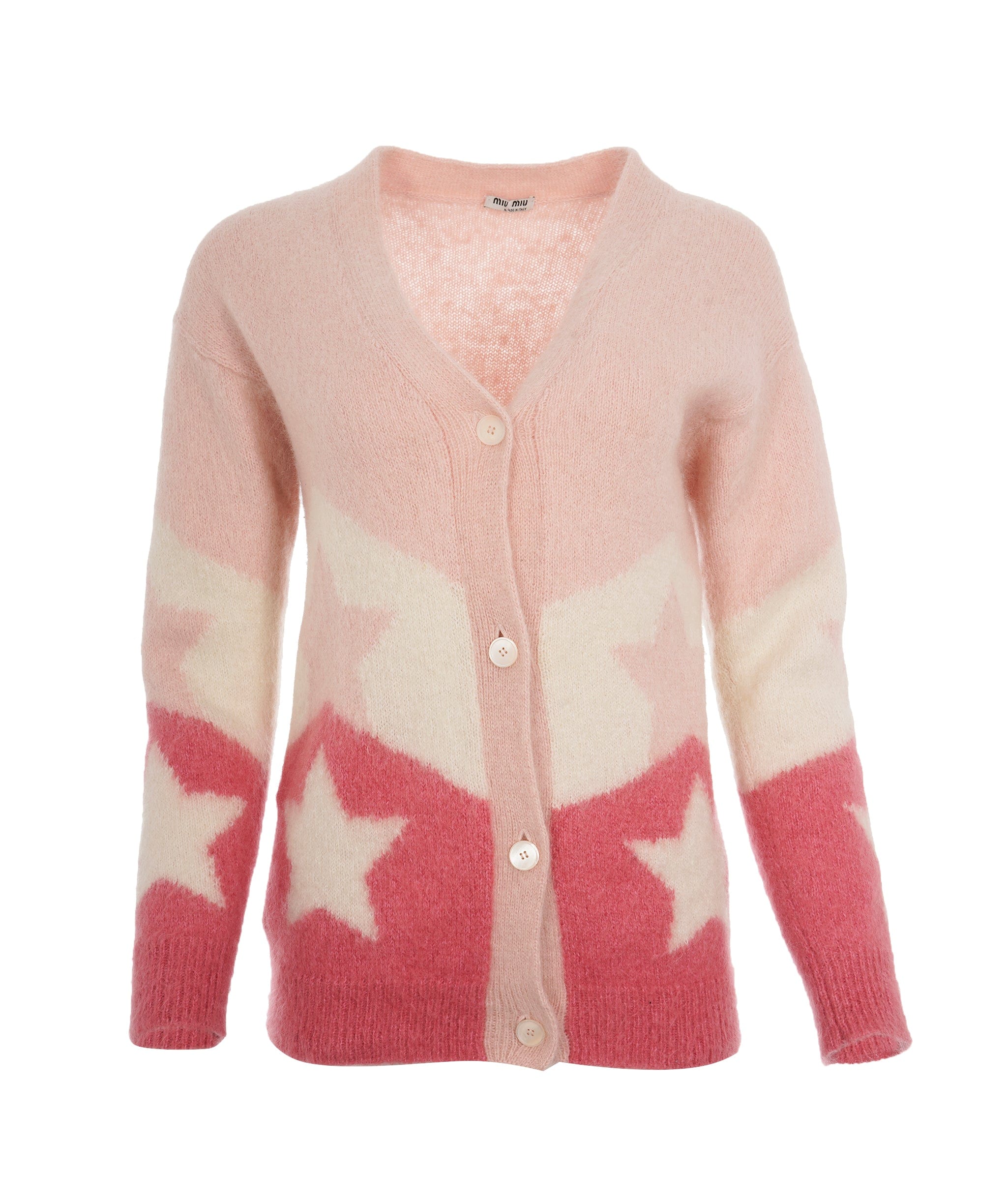 Miu Miu Miu Miu Star Pink Cardigan  ALL0601