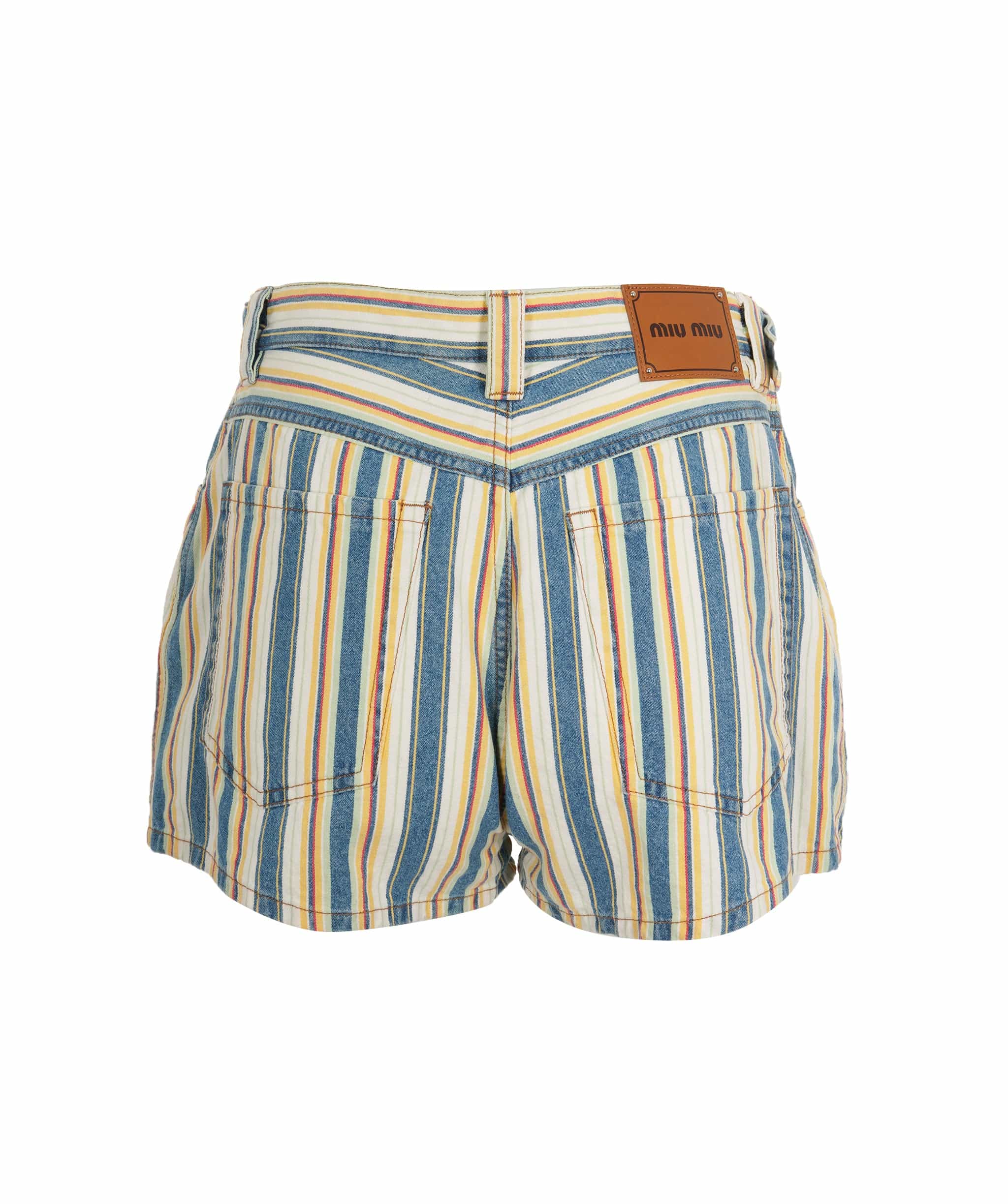 Miu Miu Miu Miu Striped shorts ALL0632