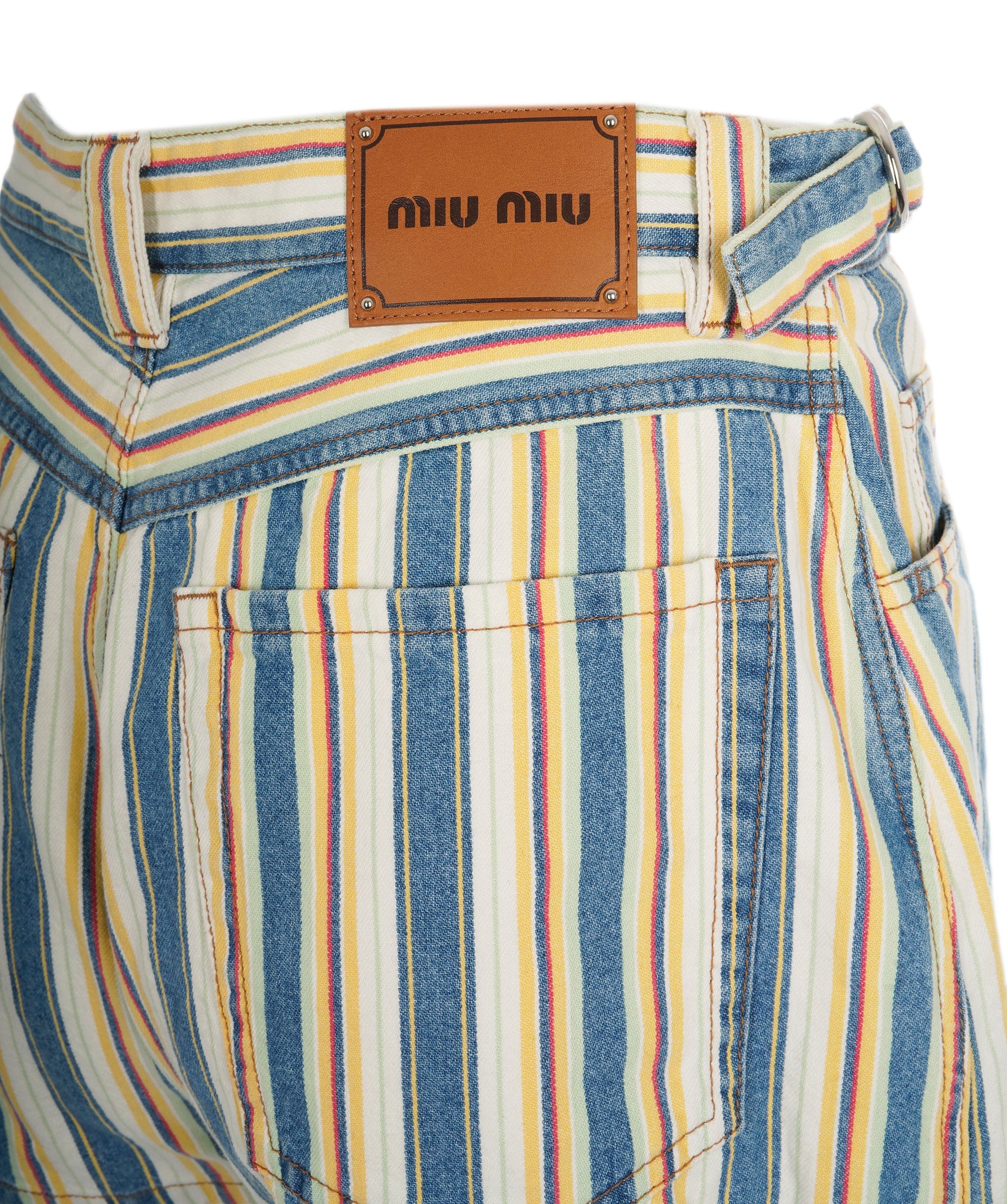 Miu Miu Miu Miu Striped shorts ALL0632