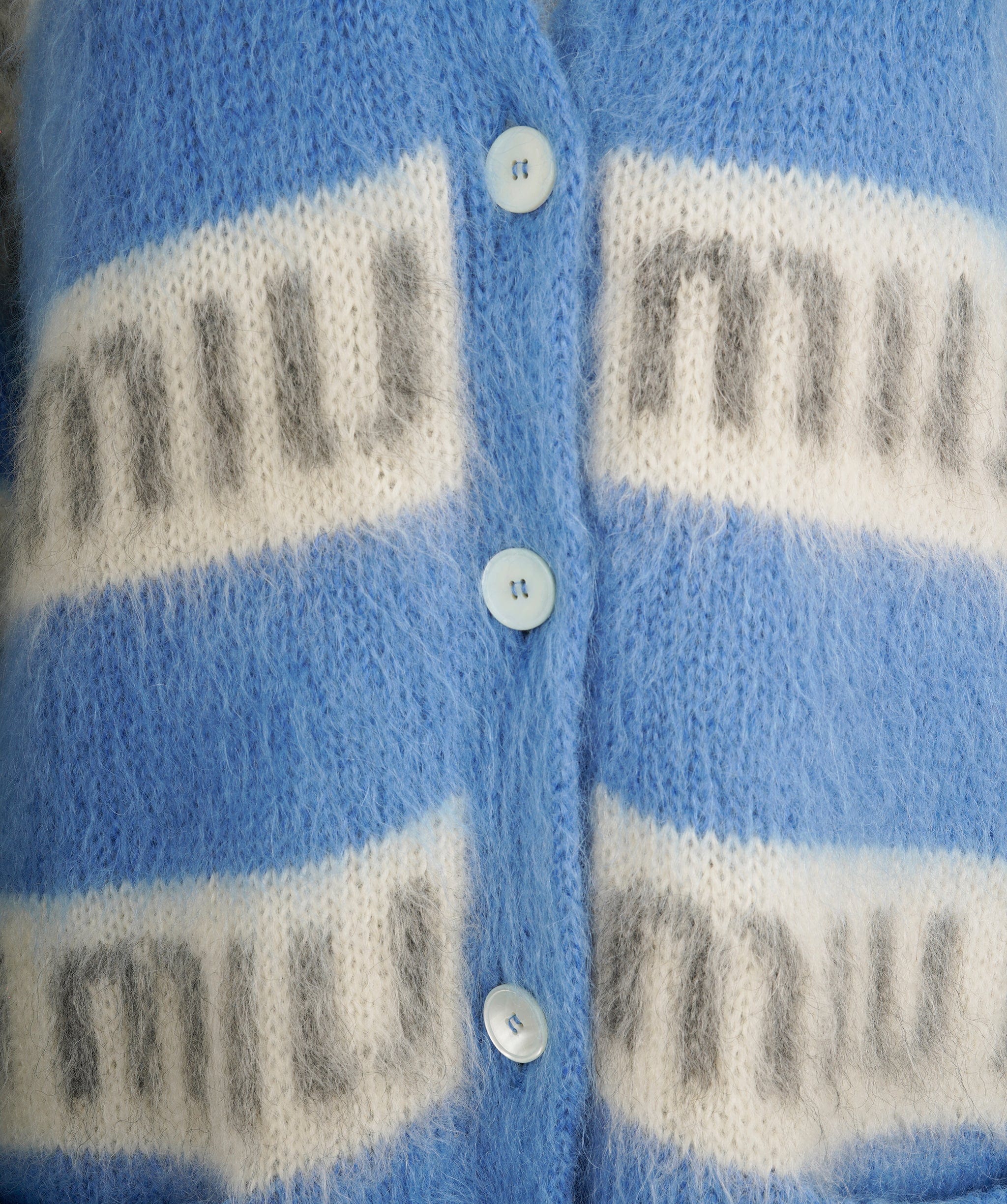 Miumiu Miu Miu Blue Logo Cardigan ALL0446