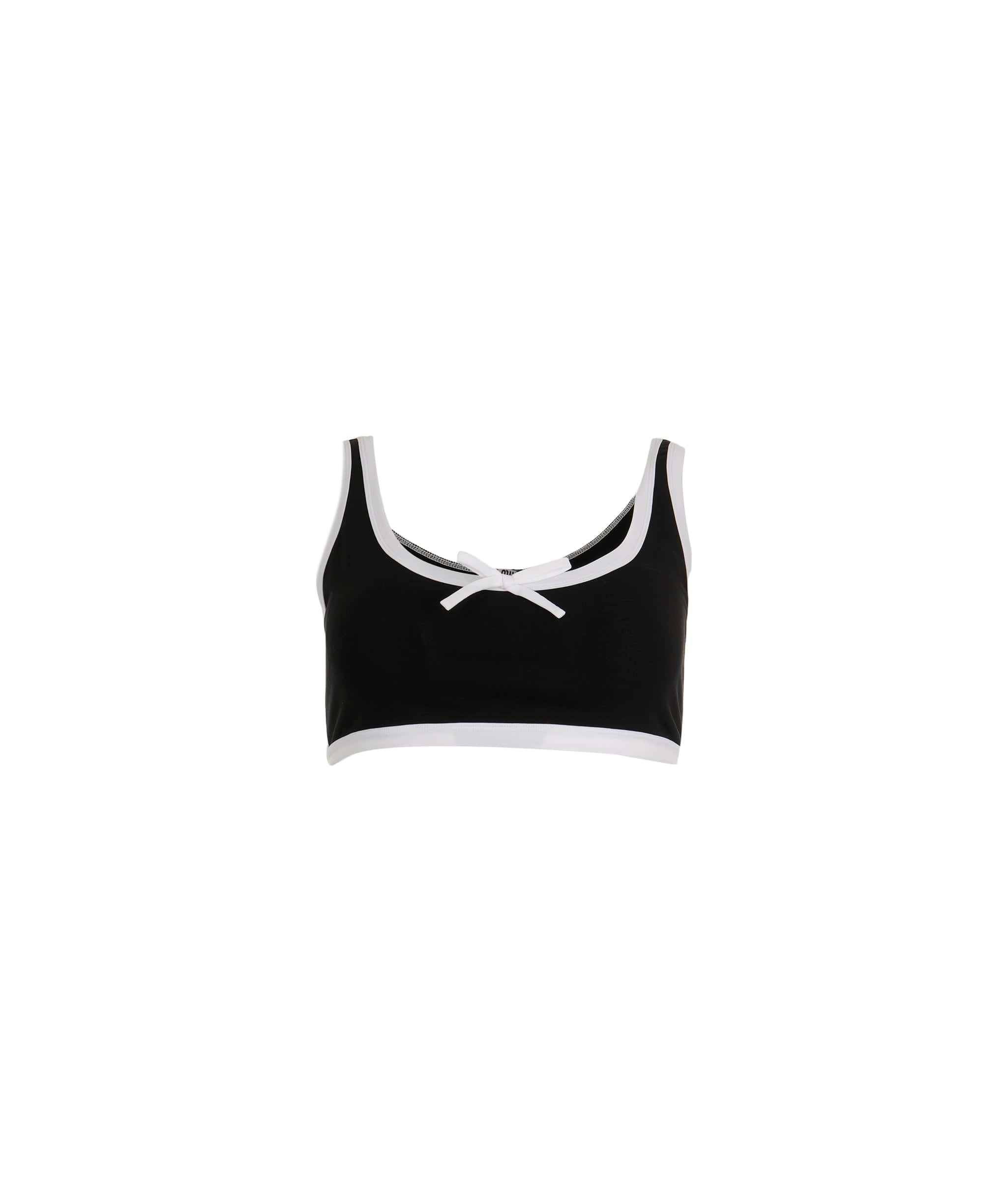 Miumiu Miu miu crop top black and white size small AGL2431