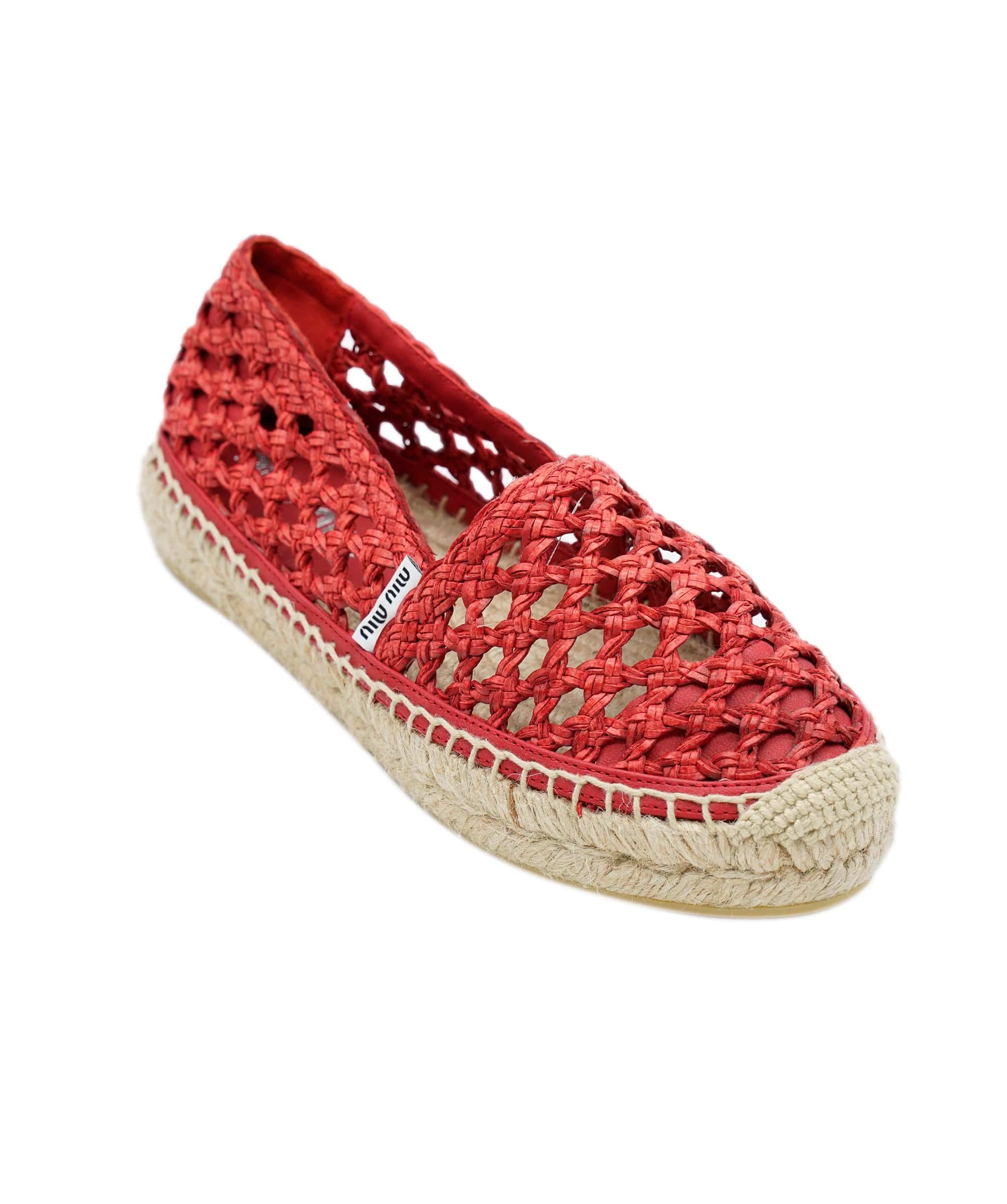 Miumiu Miu miu red espadrilles size 35 ALC0739