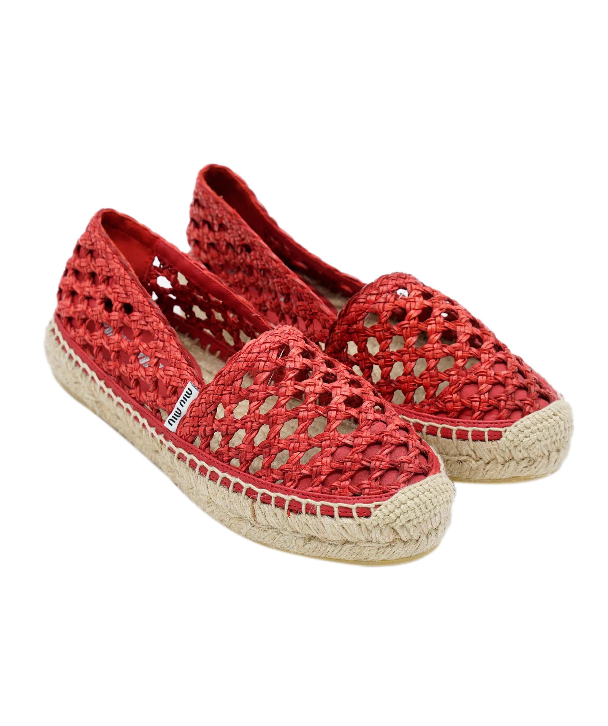 Miumiu Miu miu red espadrilles size 35 ALC0739