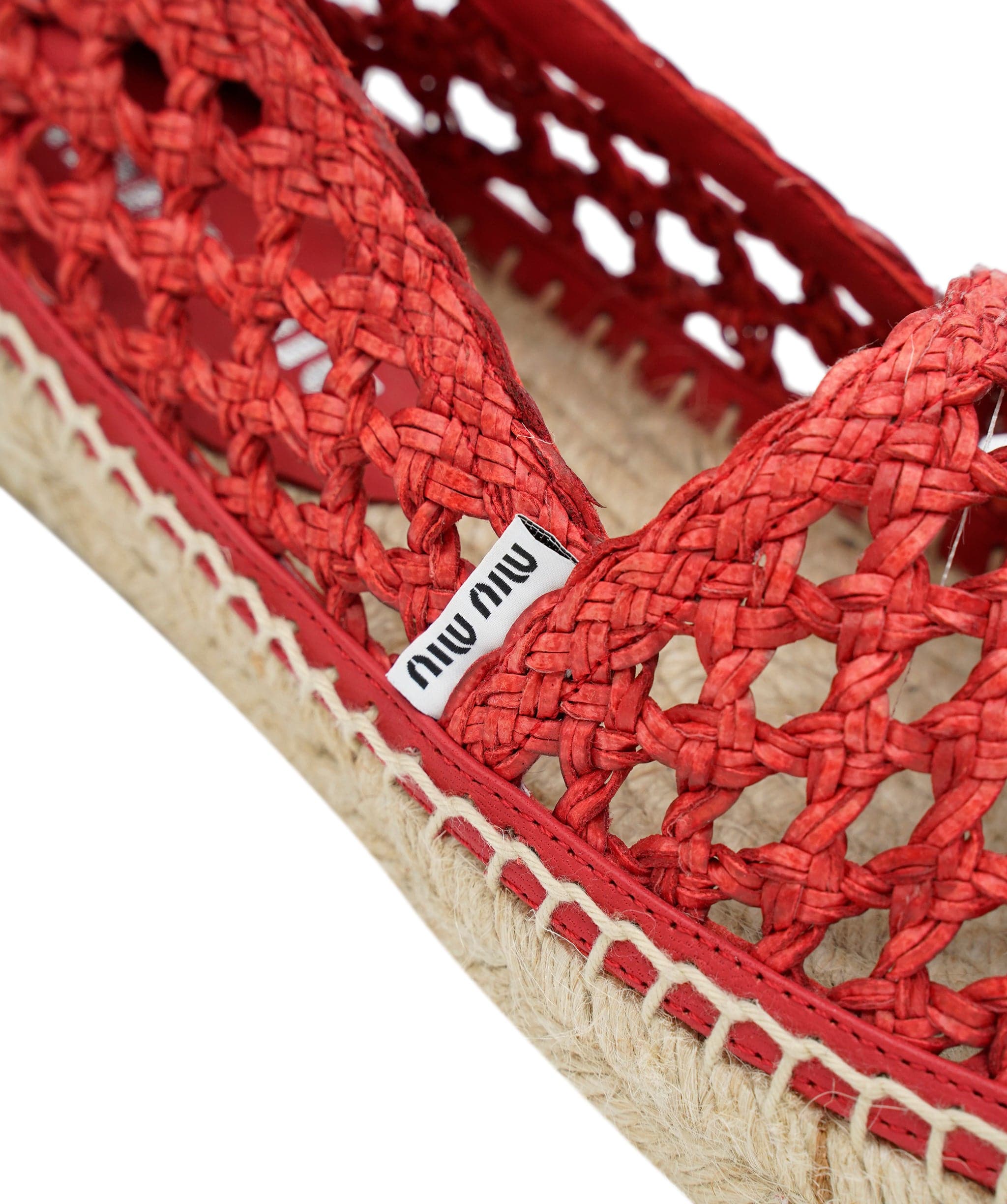 Miumiu Miu miu red espadrilles size 35 ALC0739