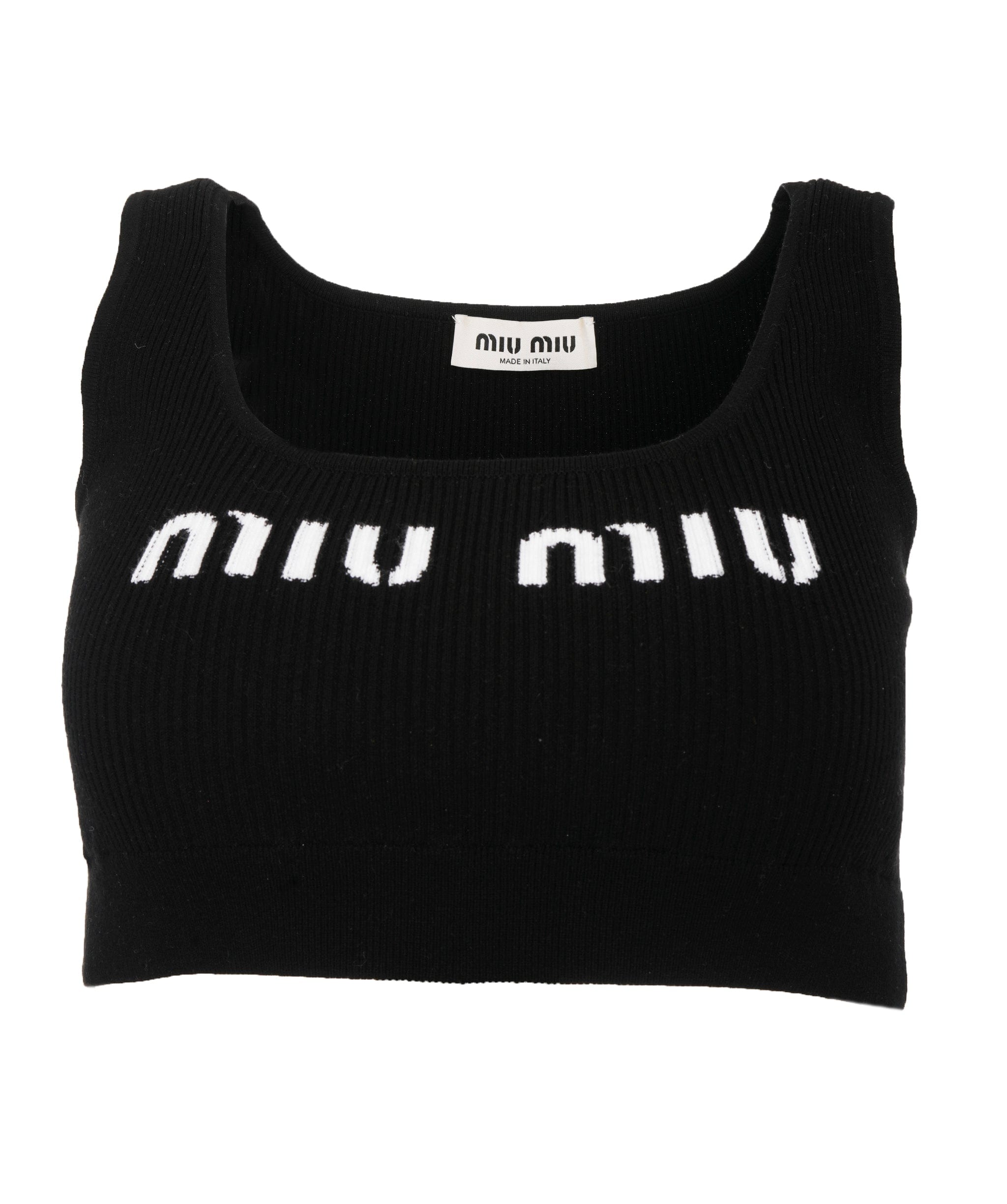 Miumiu Miu Miu Black Cropped Top  ALL0531