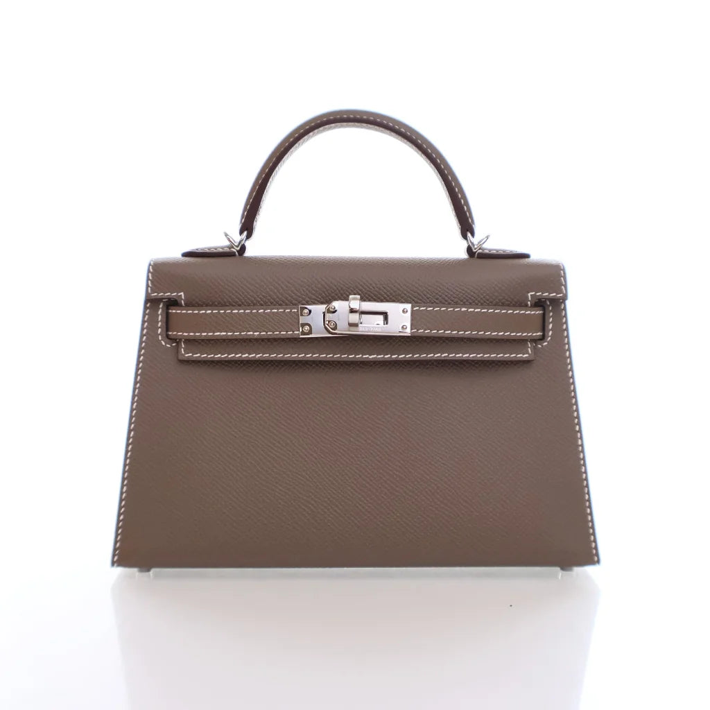 Hermes Mini Kelly Etoupe Epsom RP0F8A