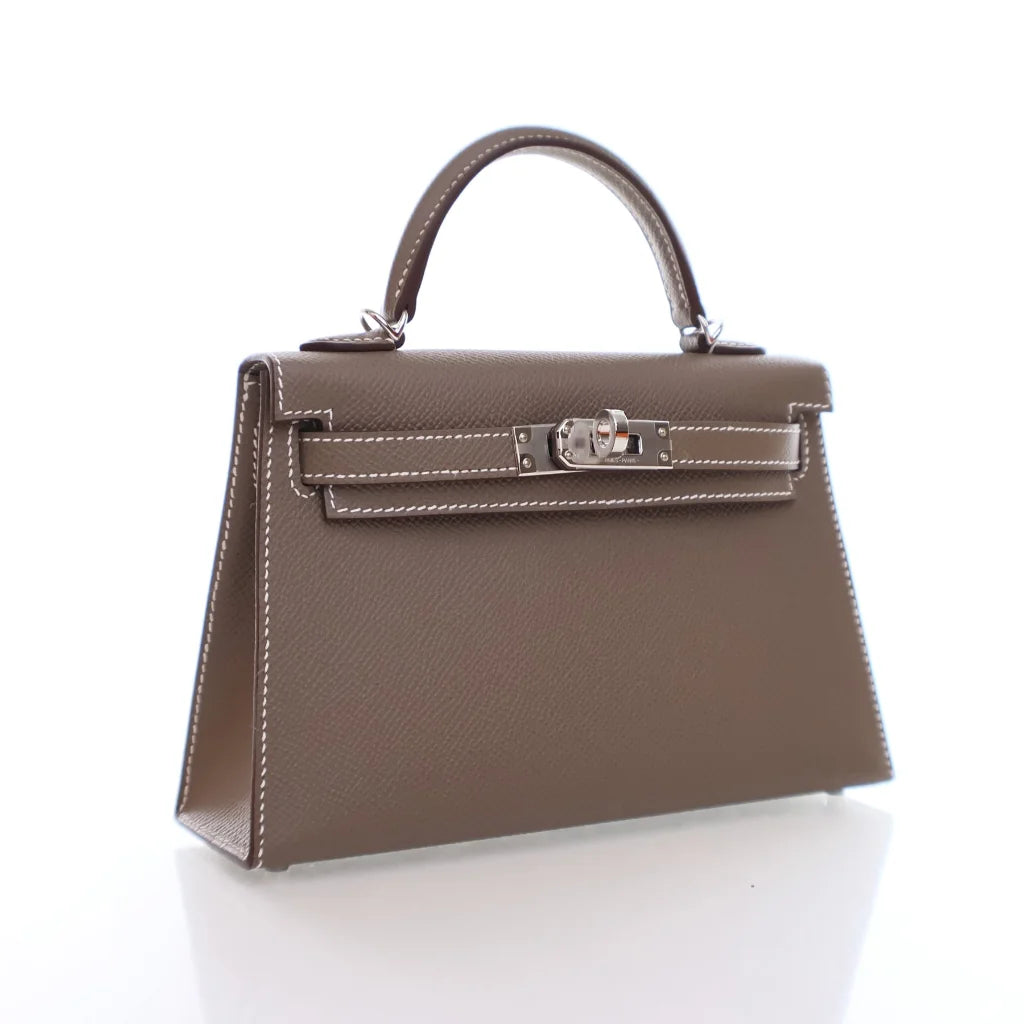 Hermes Mini Kelly Etoupe Epsom RP0F8A