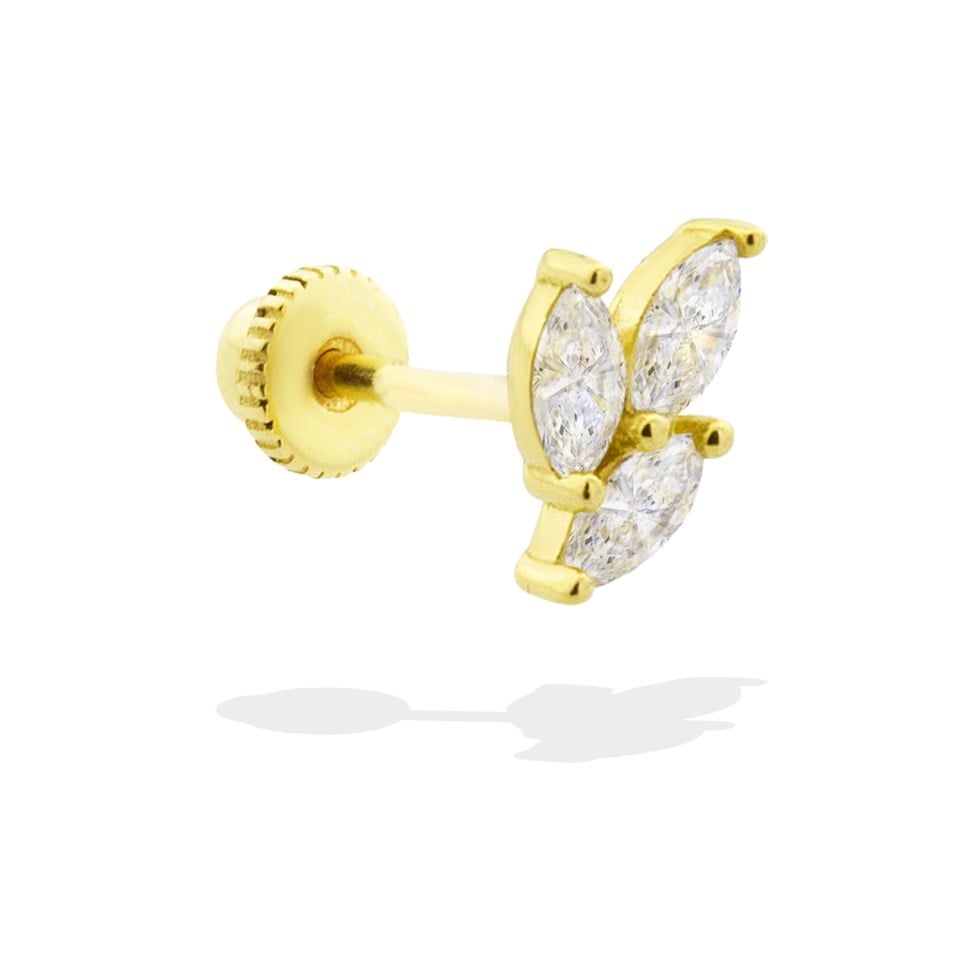 14 Karat Gold Belgravia Labret Earring QOHC15