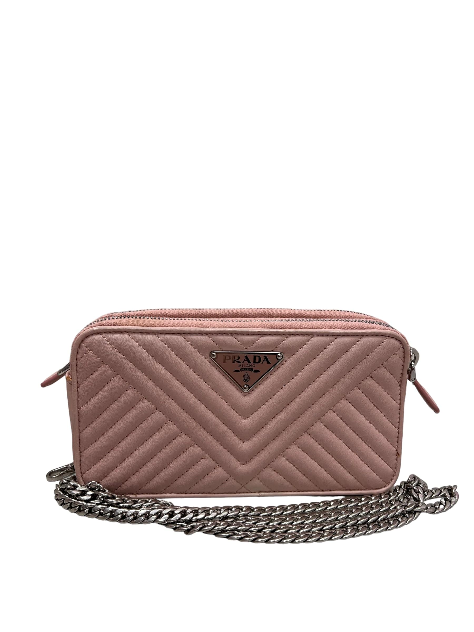 Prada Prada Wallet on Chain Baby Pink SYCY101