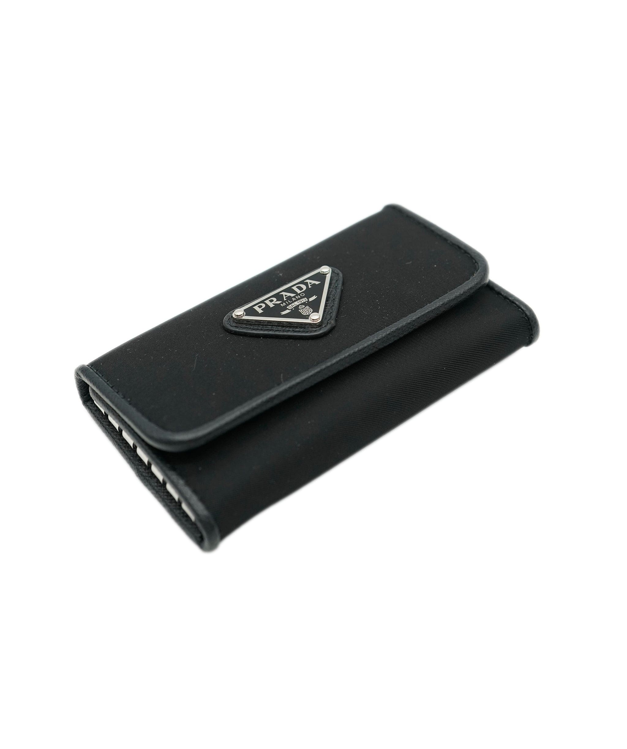 Prada Prada Black Key Holder Pouch  AJL0166