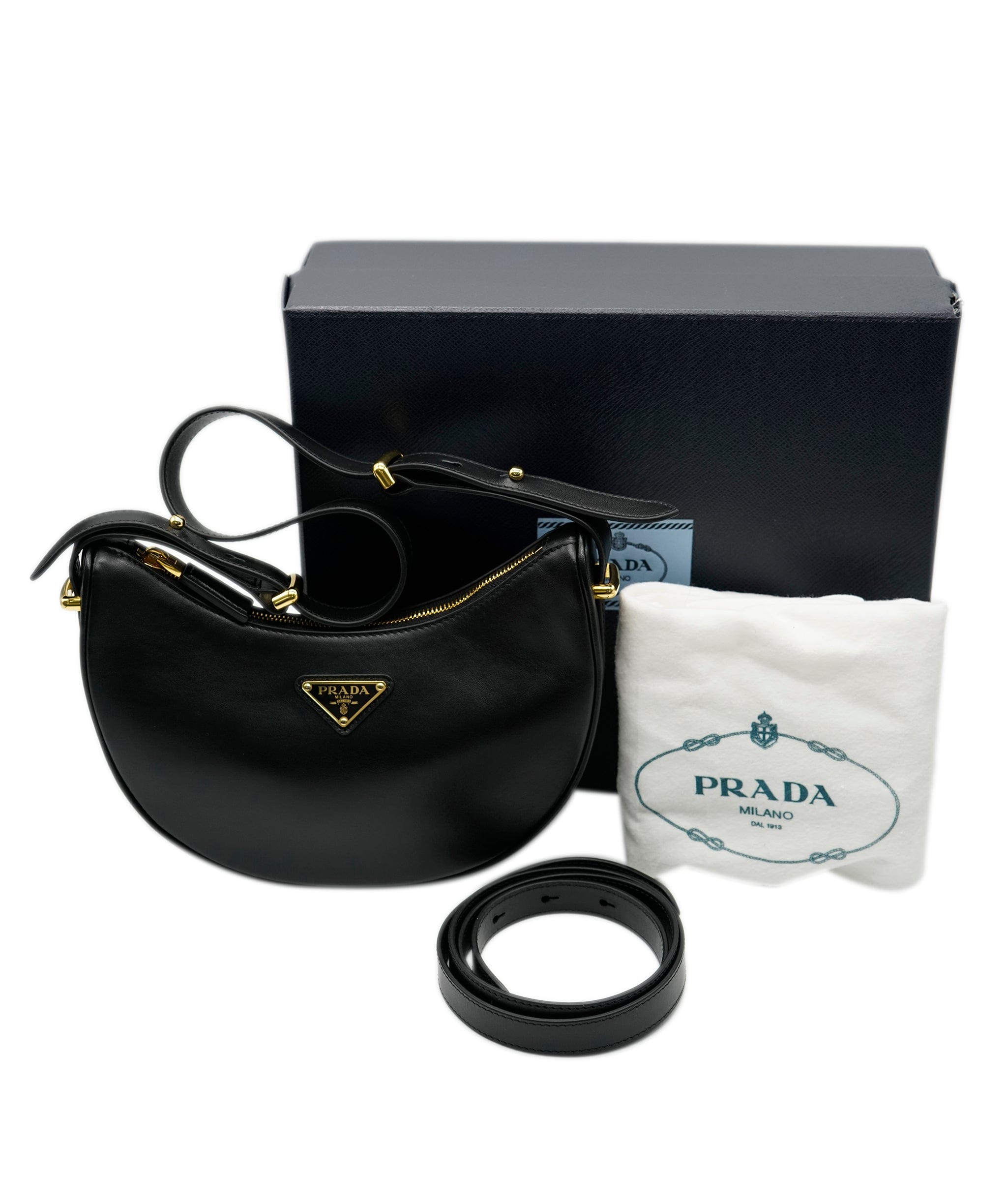 Prada Prada Arque Leather Shoulder Bag ASC4195