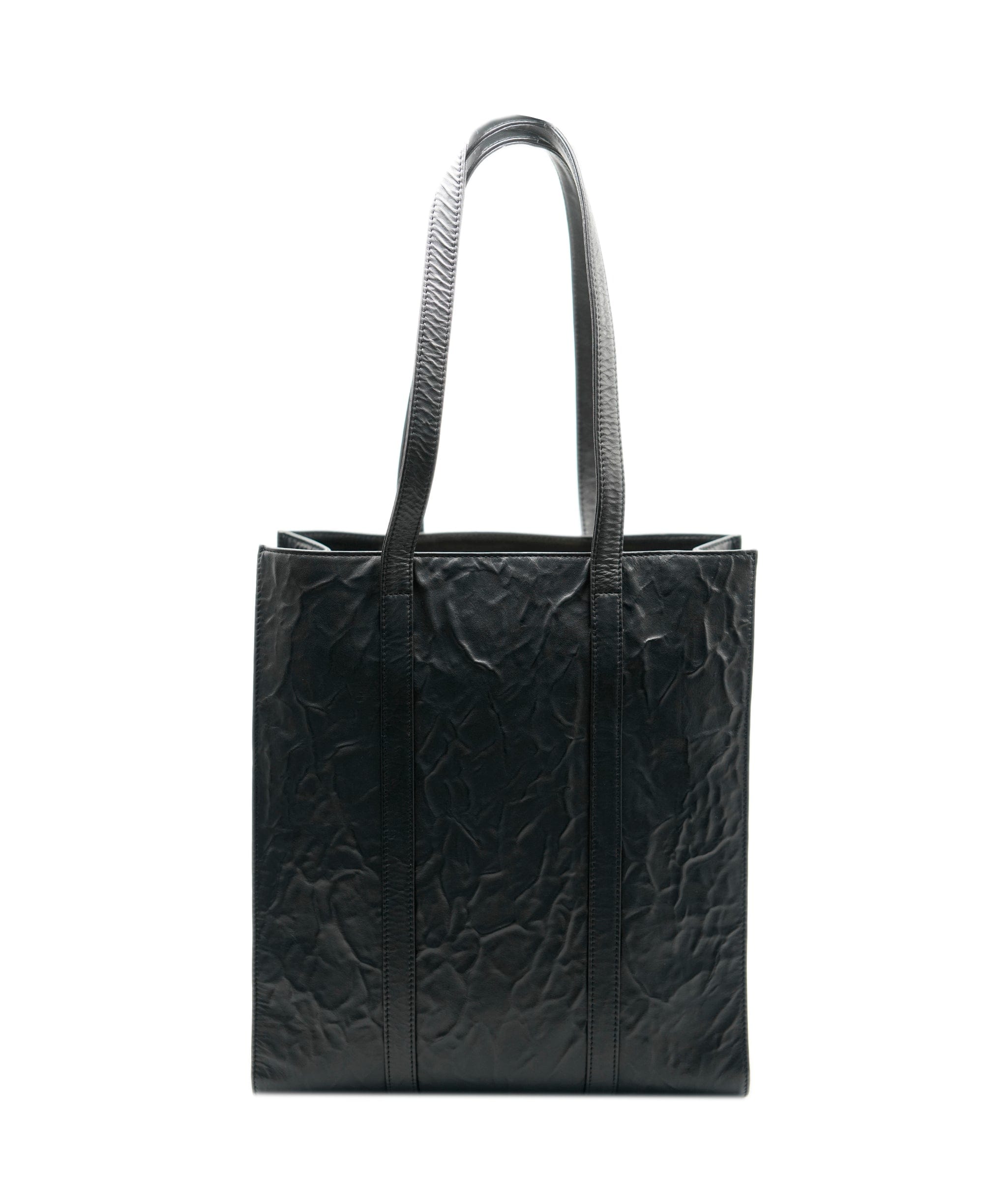 Prada Prada Black Leather Small Antique Tote ASC4193